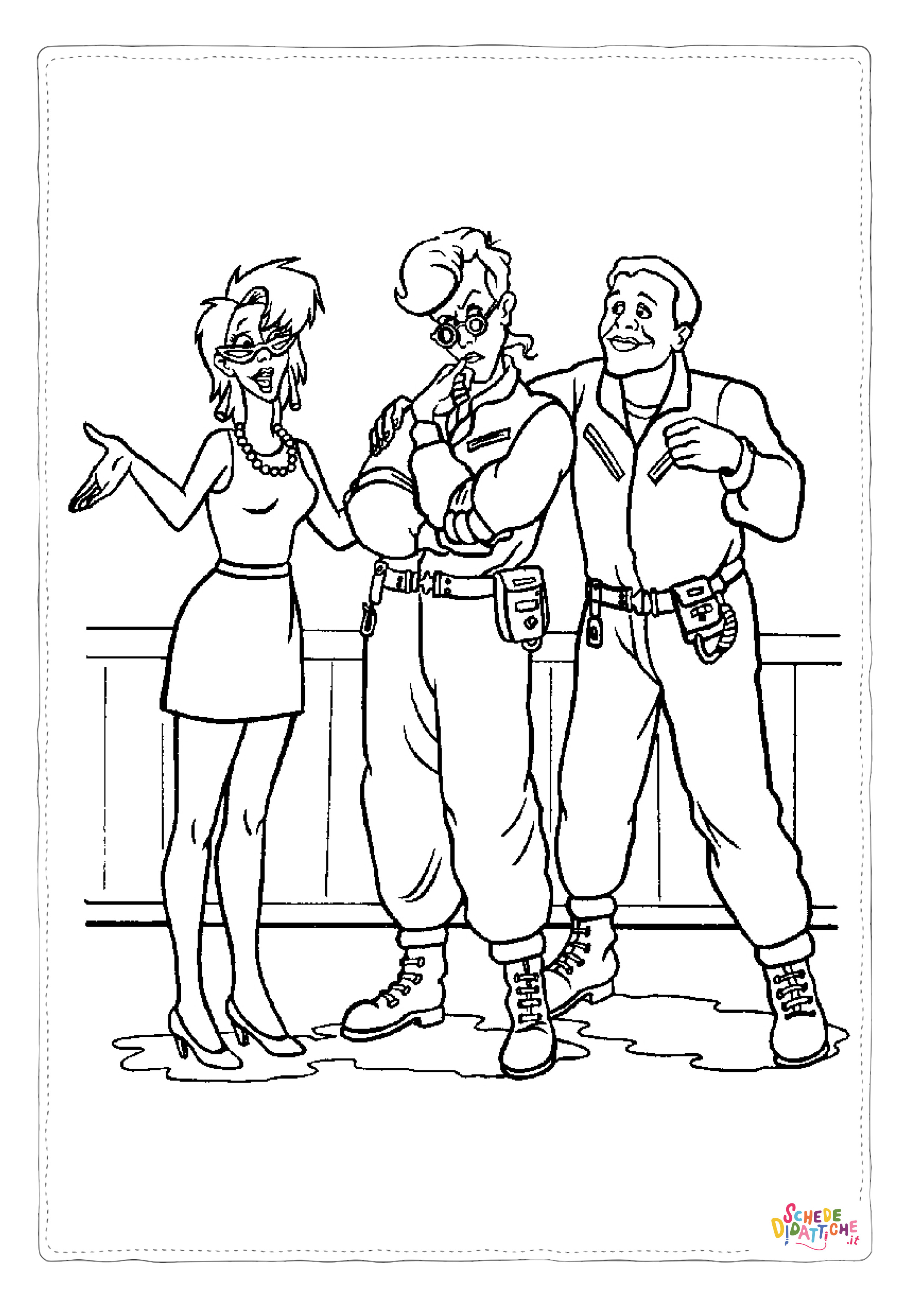 Disegno "Disegno di Ghostbusters da stampare e colorare" Disegno di Ghostbusters da stampare e colorare