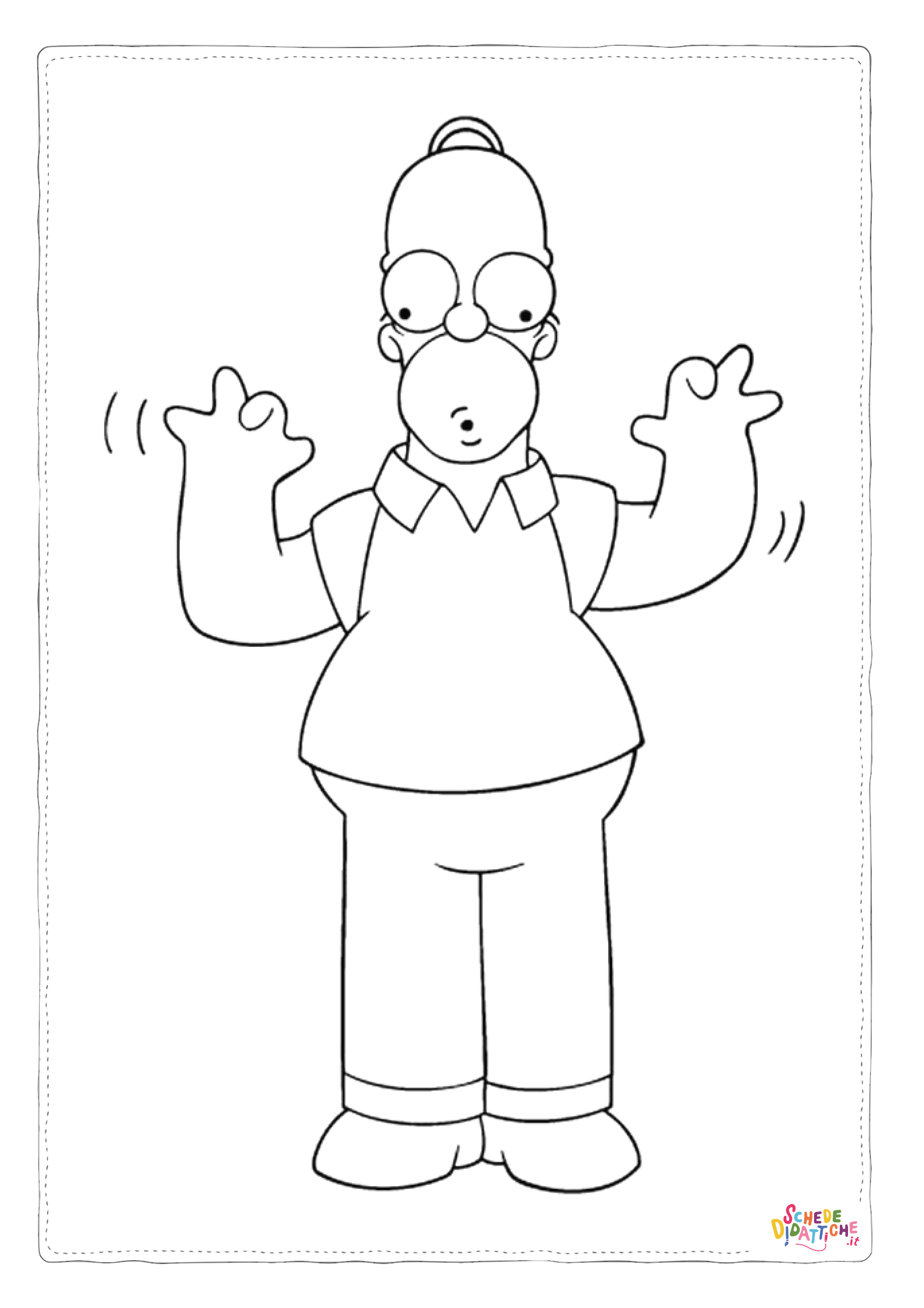 Disegno di I Simpson da stampare e colorare 17