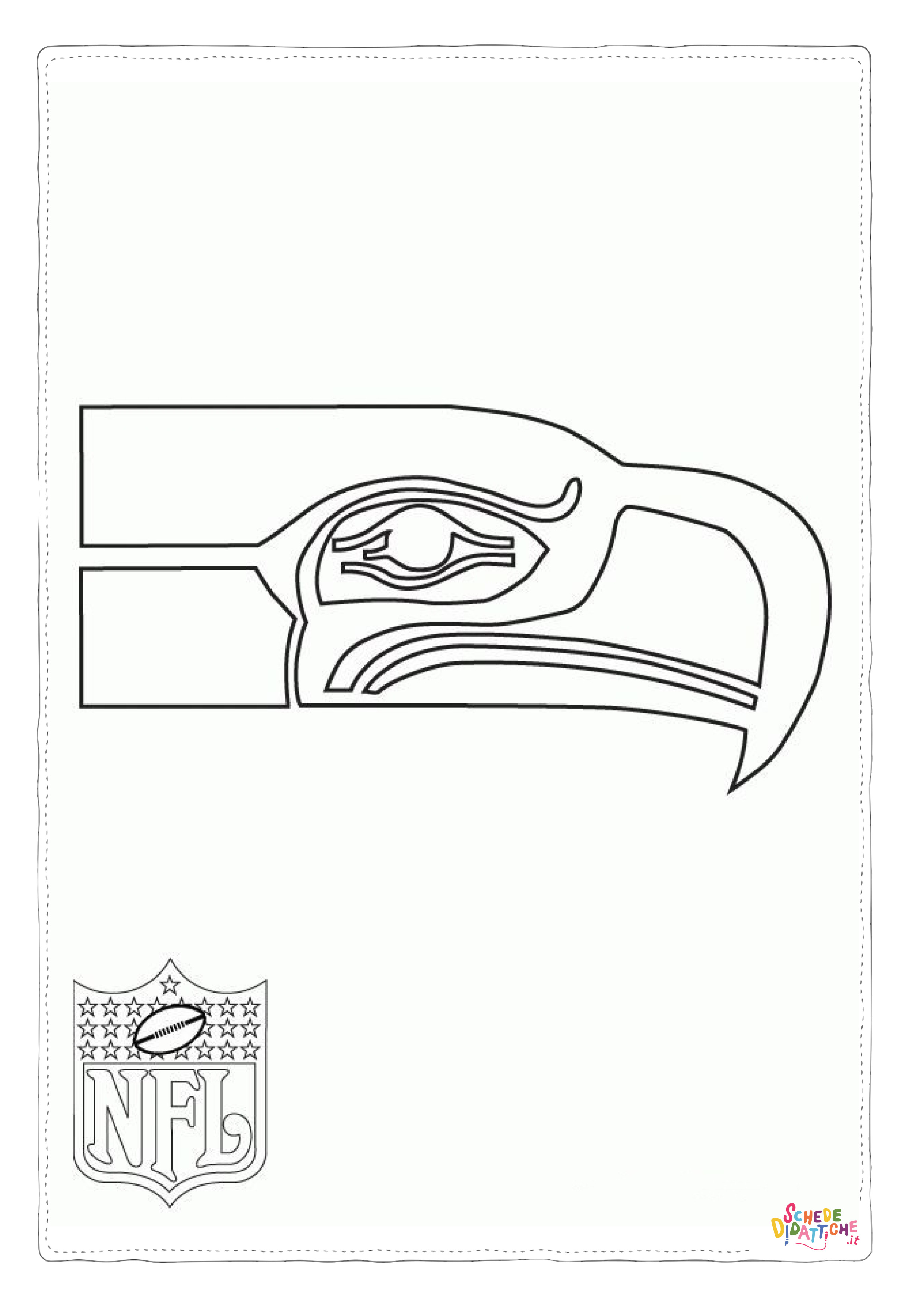 Disegno di football americano da stampare e colorare 22