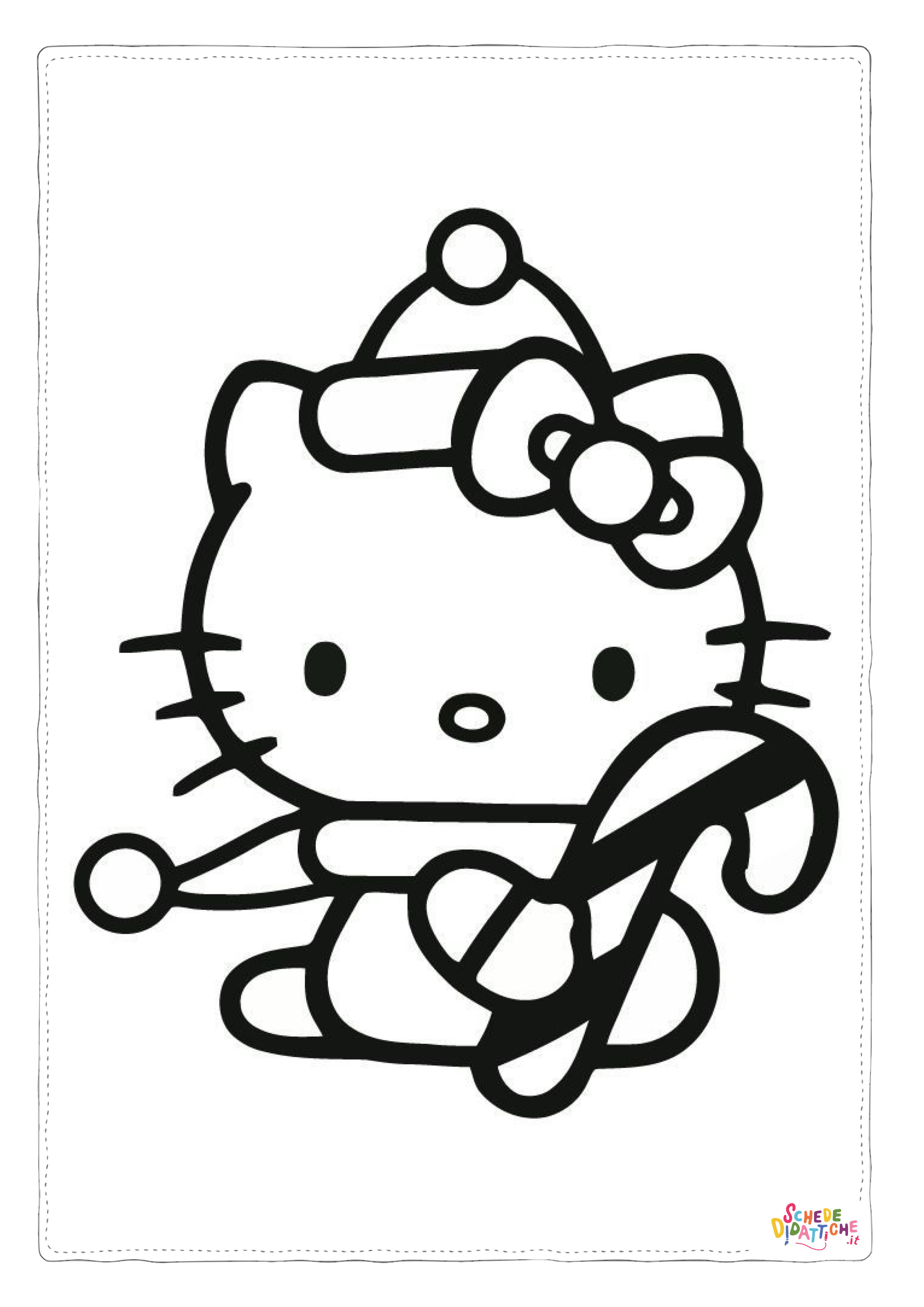 Disegno "Disegno di Hello Kitty da stampare e colorare 179" Disegno di Hello Kitty da stampare e colorare 179