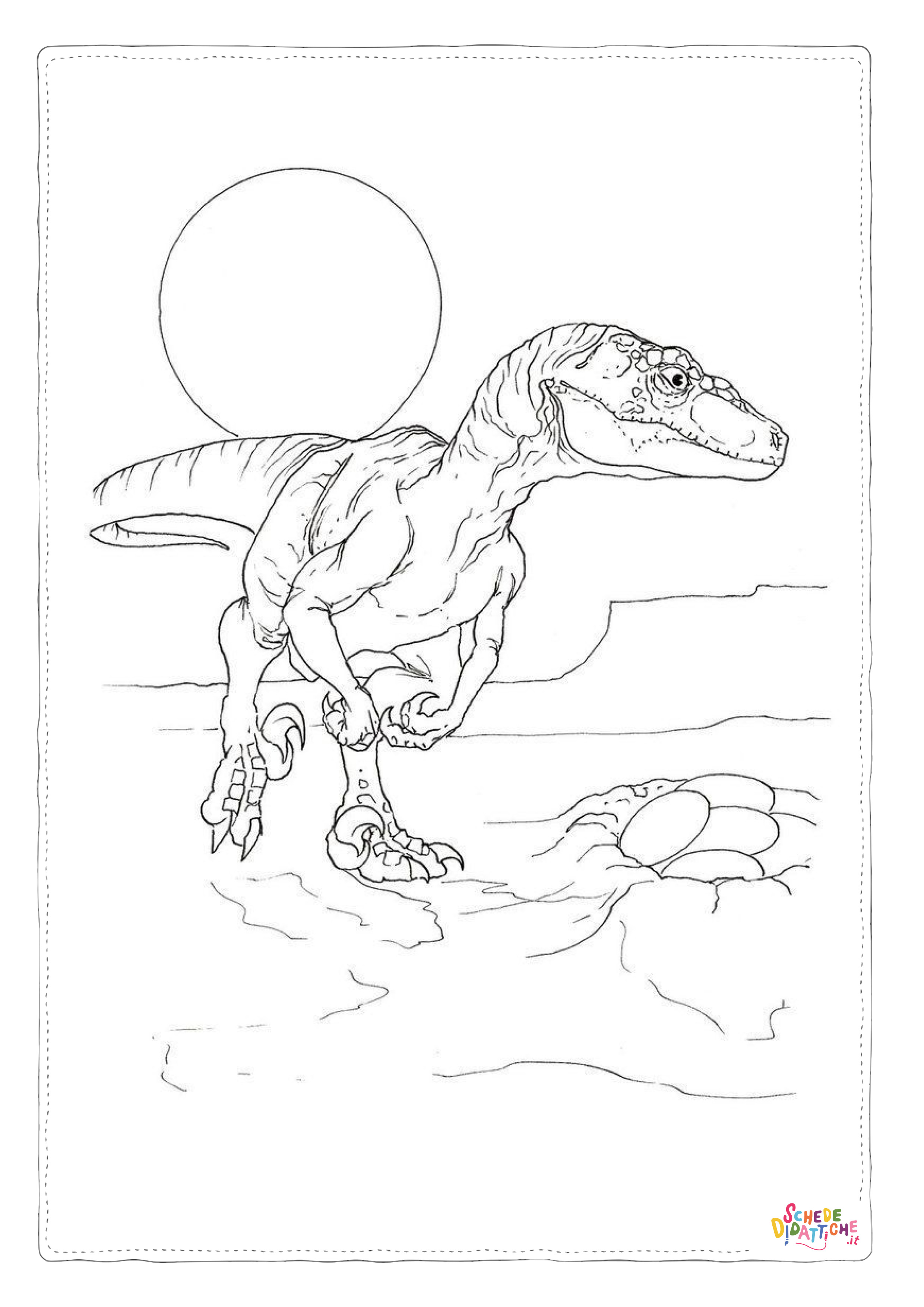 Disegno "Disegno di Tirannosauro da stampare e colorare 108" Disegno di Tirannosauro da stampare e colorare 108