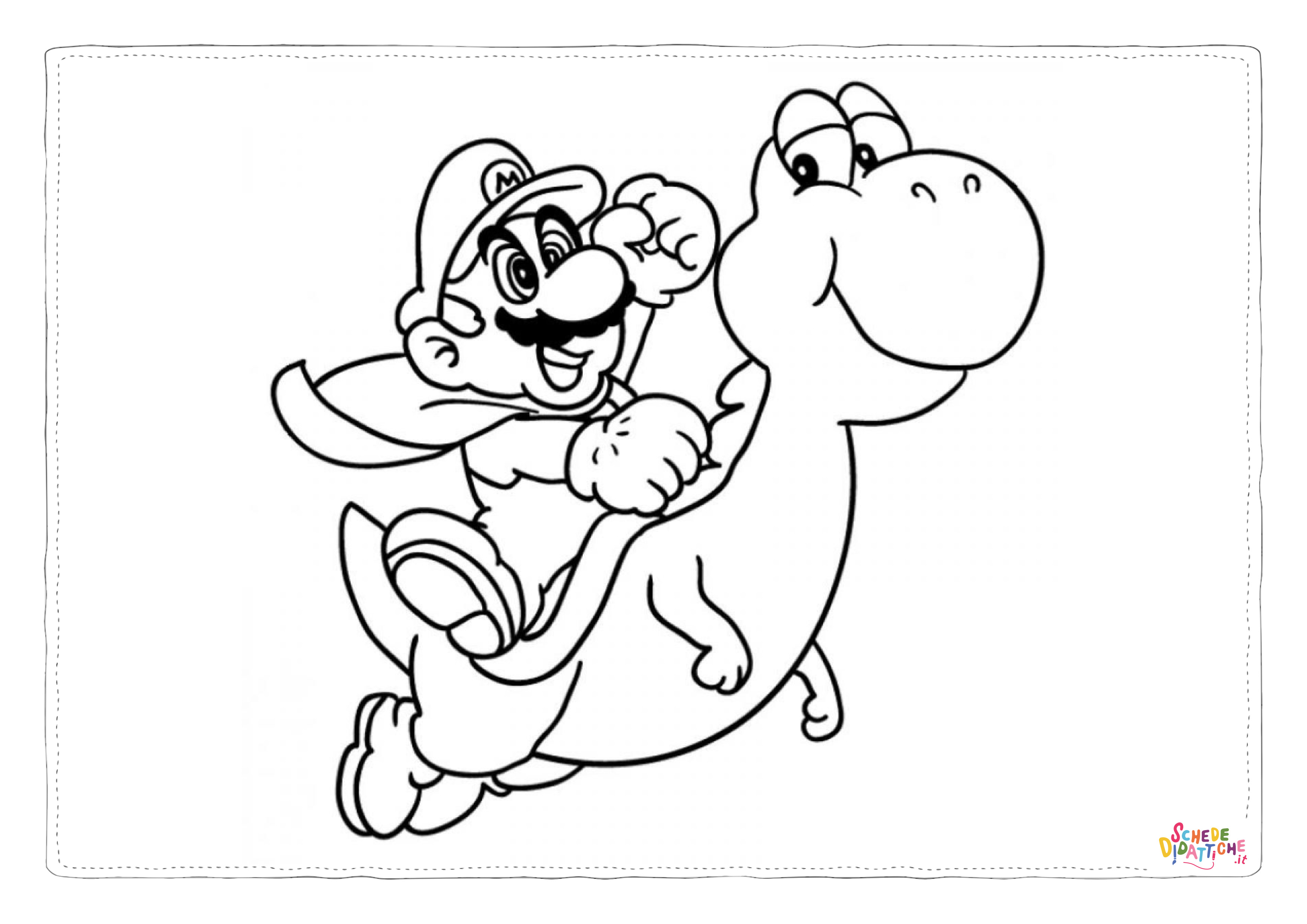 Disegno "Disegno di Super Mario da stampare e colorare 117" Disegno di Super Mario da stampare e colorare 117