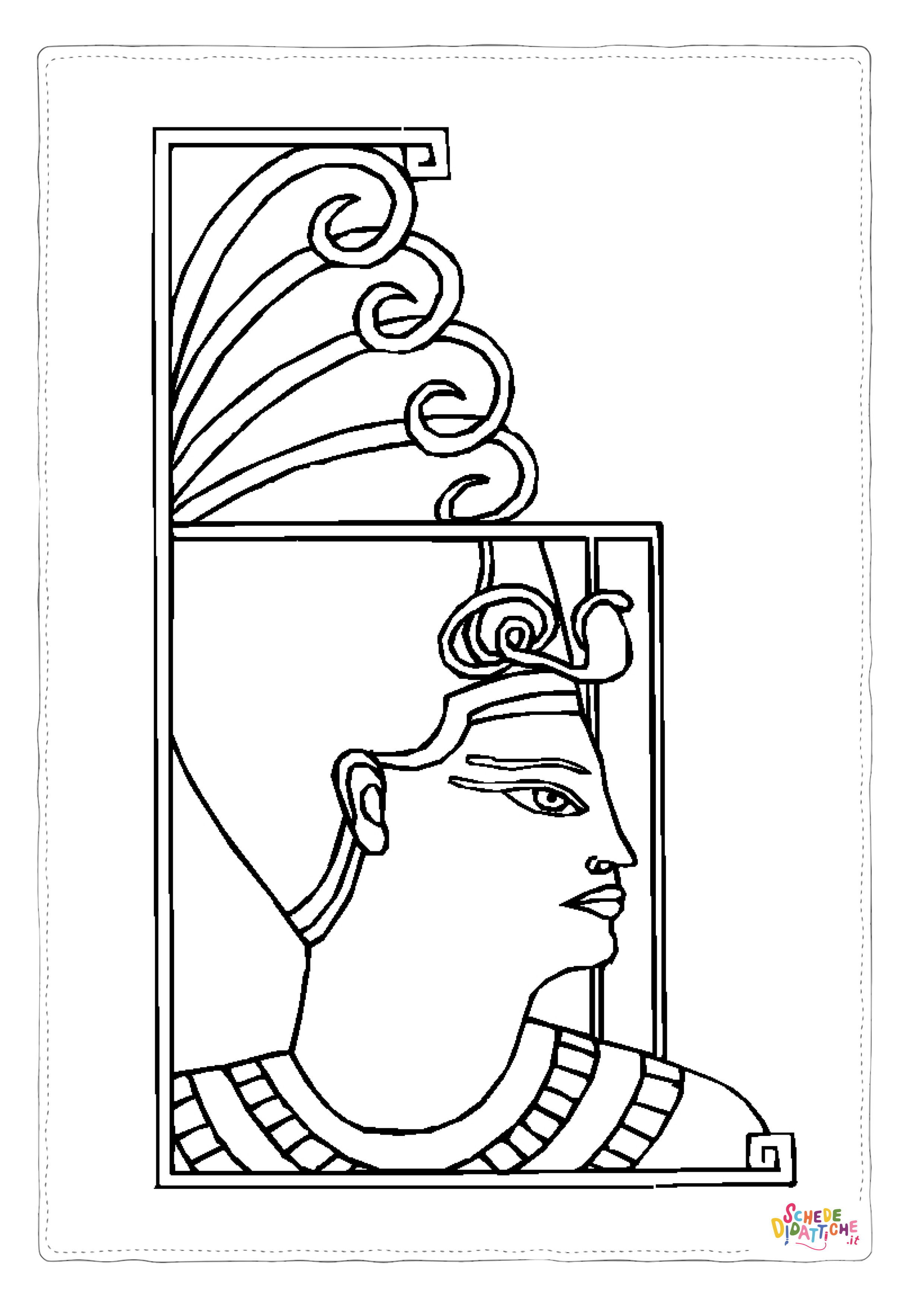Disegno "Disegno di Impero Egizio da stampare e colorare 44" Disegno di Impero Egizio da stampare e colorare 44