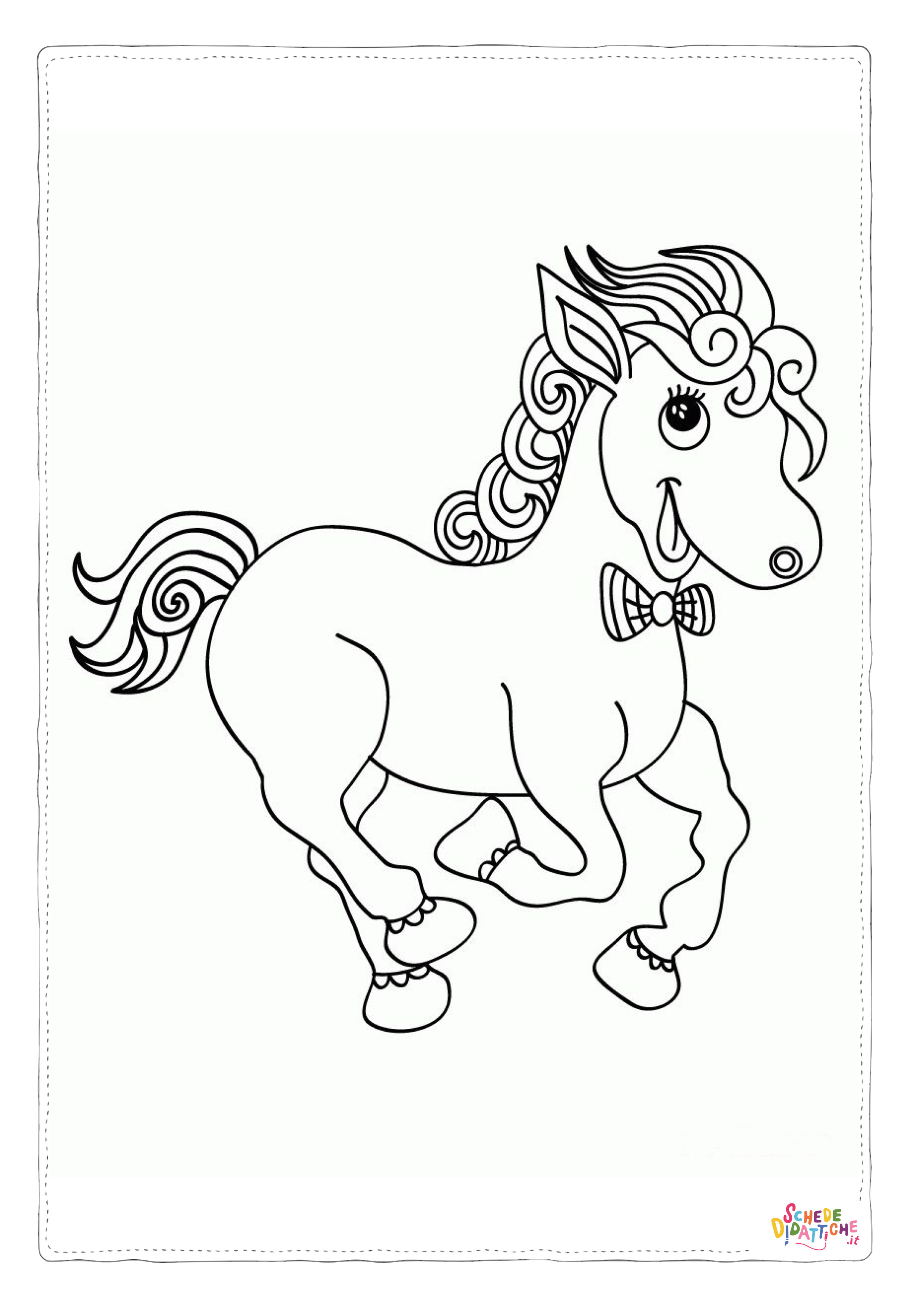 Disegno "Disegno di cavallo da stampare e colorare 178" Disegno di cavallo da stampare e colorare 178
