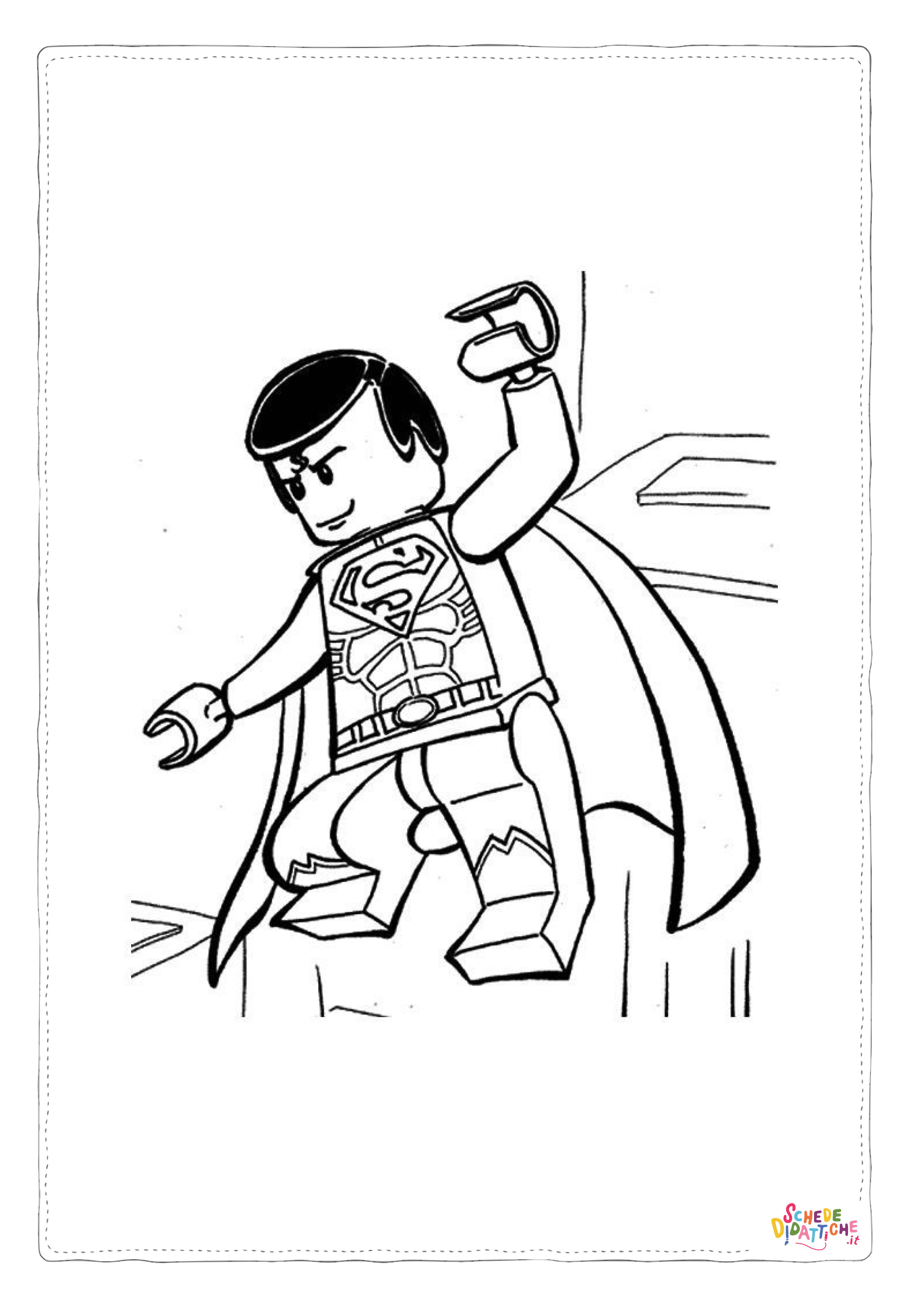 Disegno "Disegno di Superman da stampare e colorare 67" Disegno di Superman da stampare e colorare 67