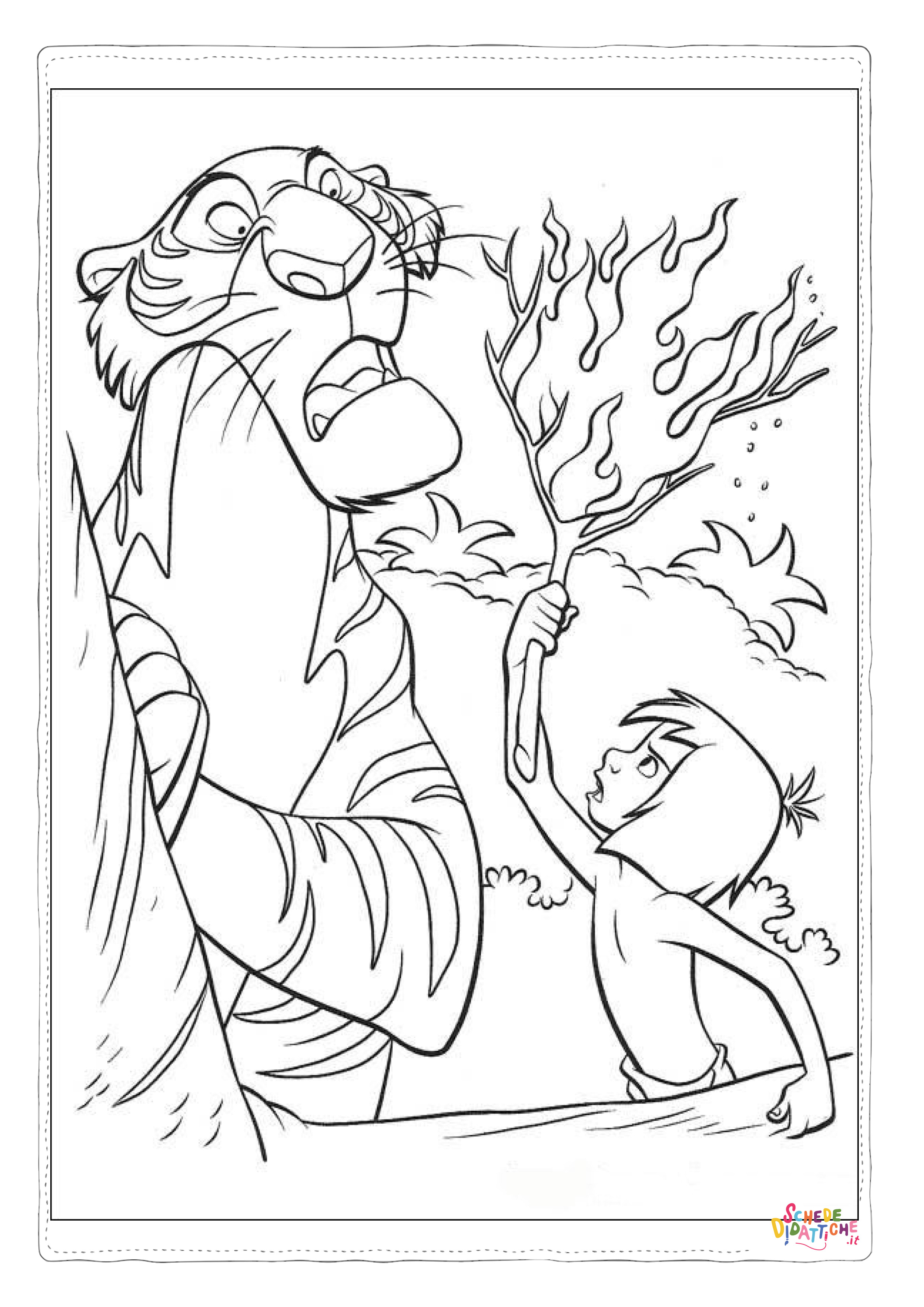 Disegno "Disegno di Il libro della giungla da stampare e colorare 48" Disegno di Il libro della giungla da stampare e colorare 48