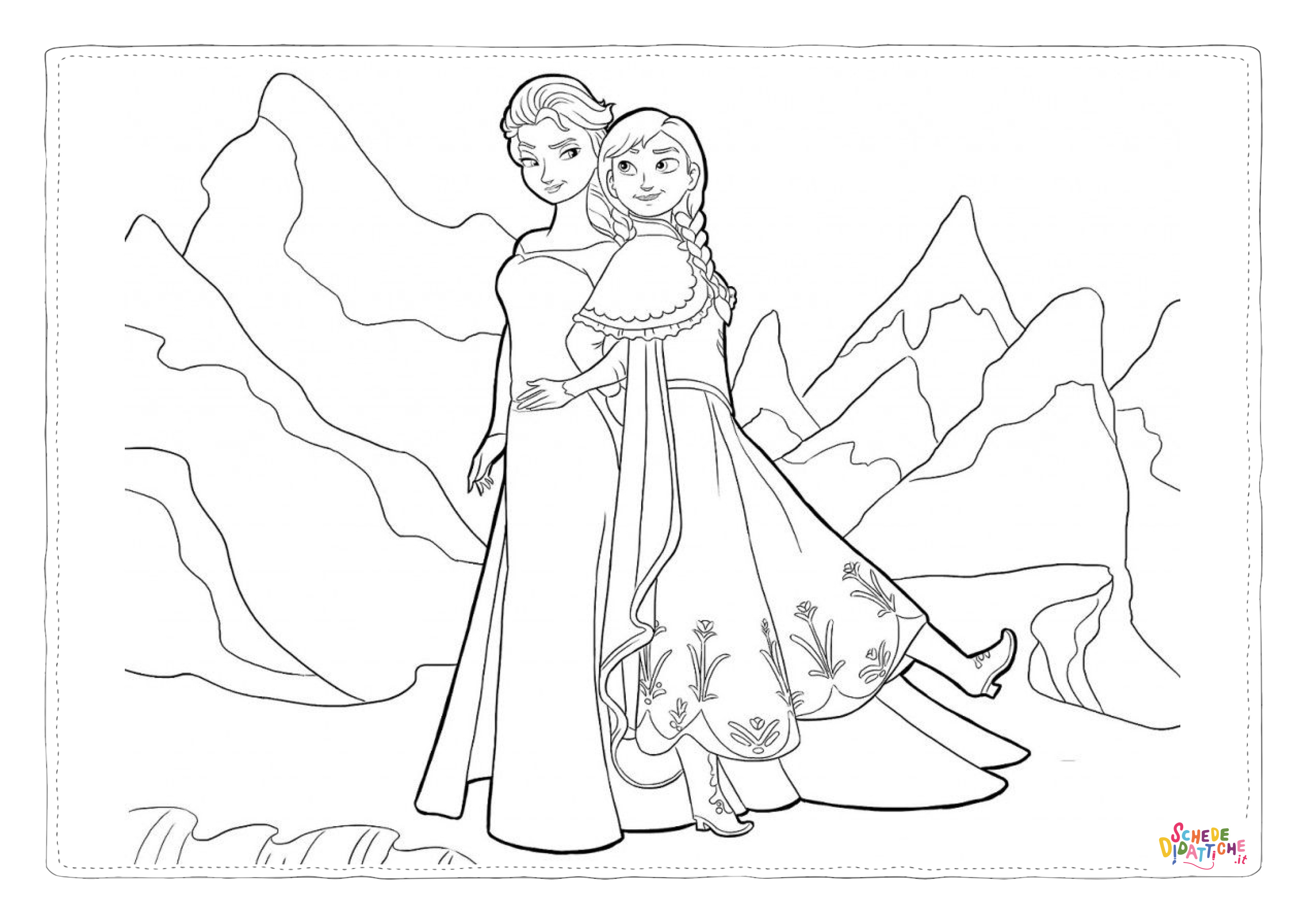 Disegno "Disegno di Frozen da stampare e colorare 3" Disegno di Frozen da stampare e colorare 3