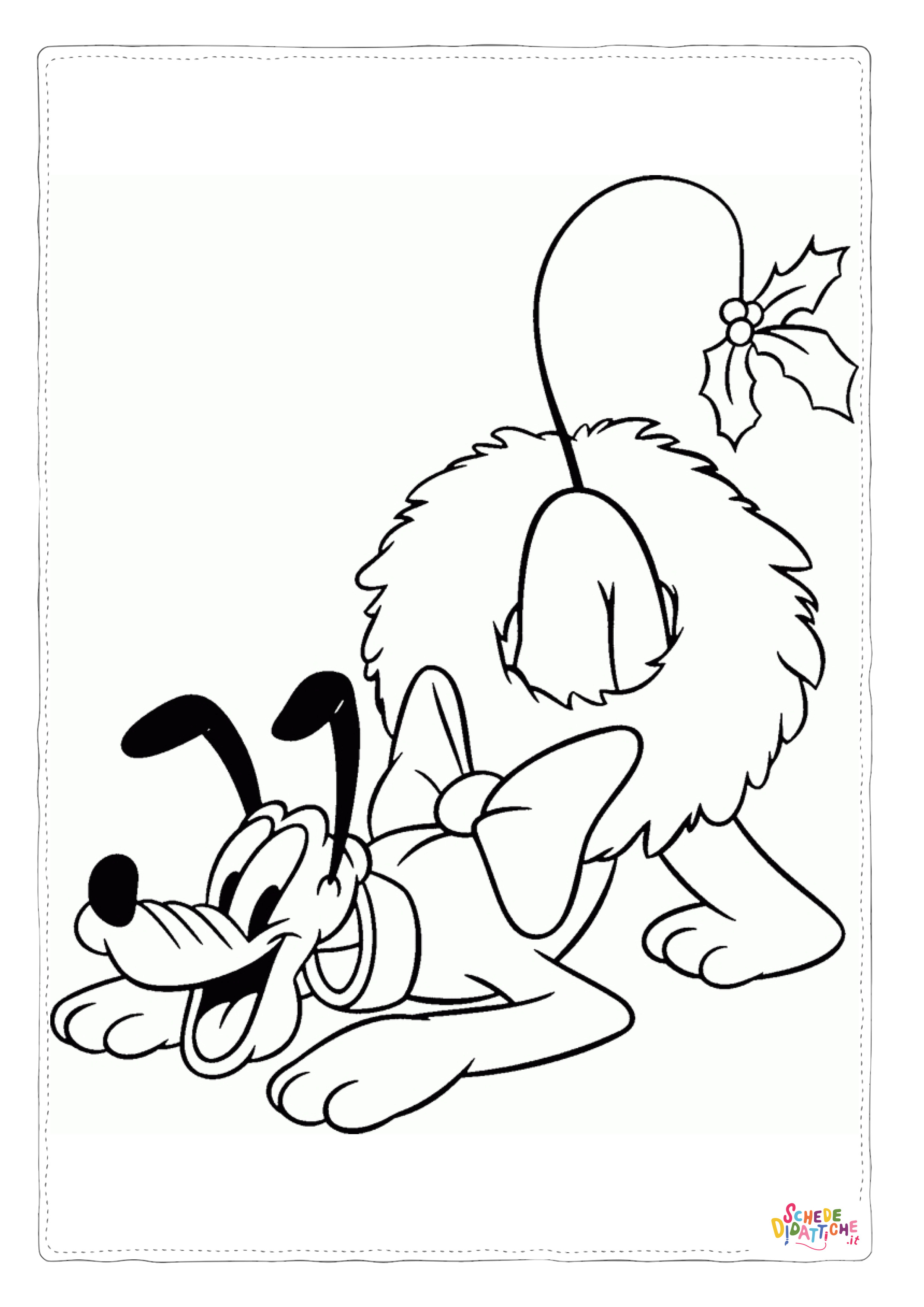 Disegno "Disegno di Pluto da stampare e colorare 6" Disegno di Pluto da stampare e colorare 6