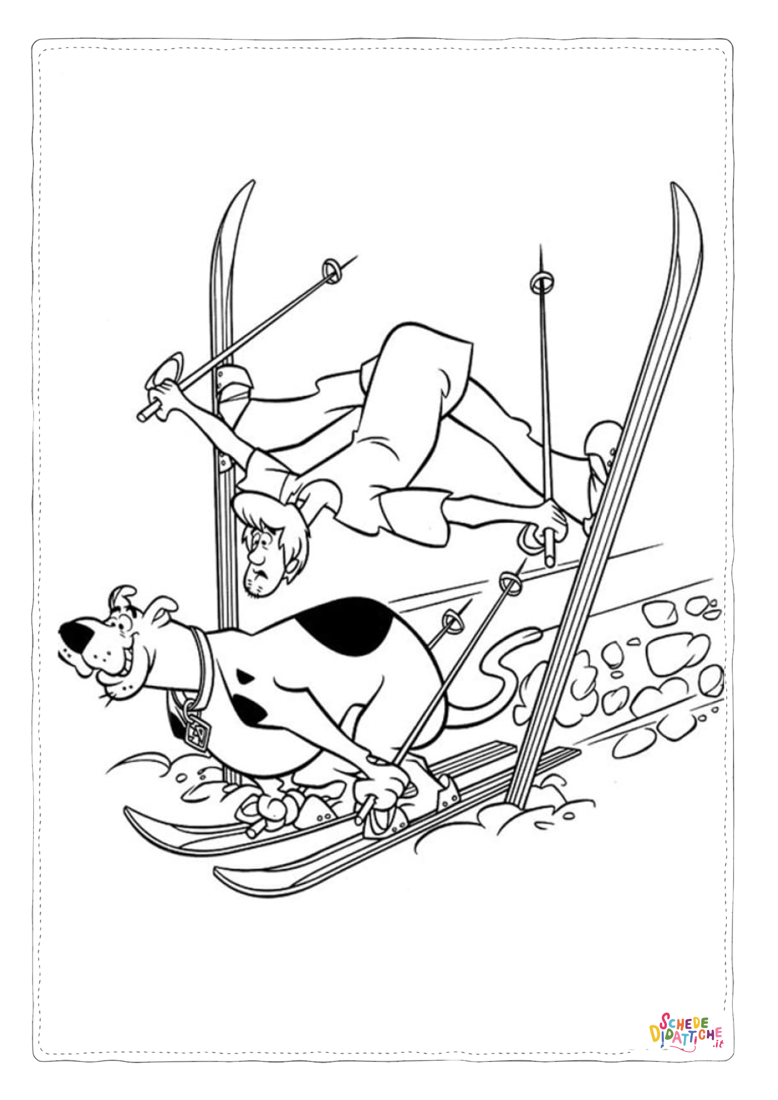 Disegno di Scooby Doo da stampare e colorare 134