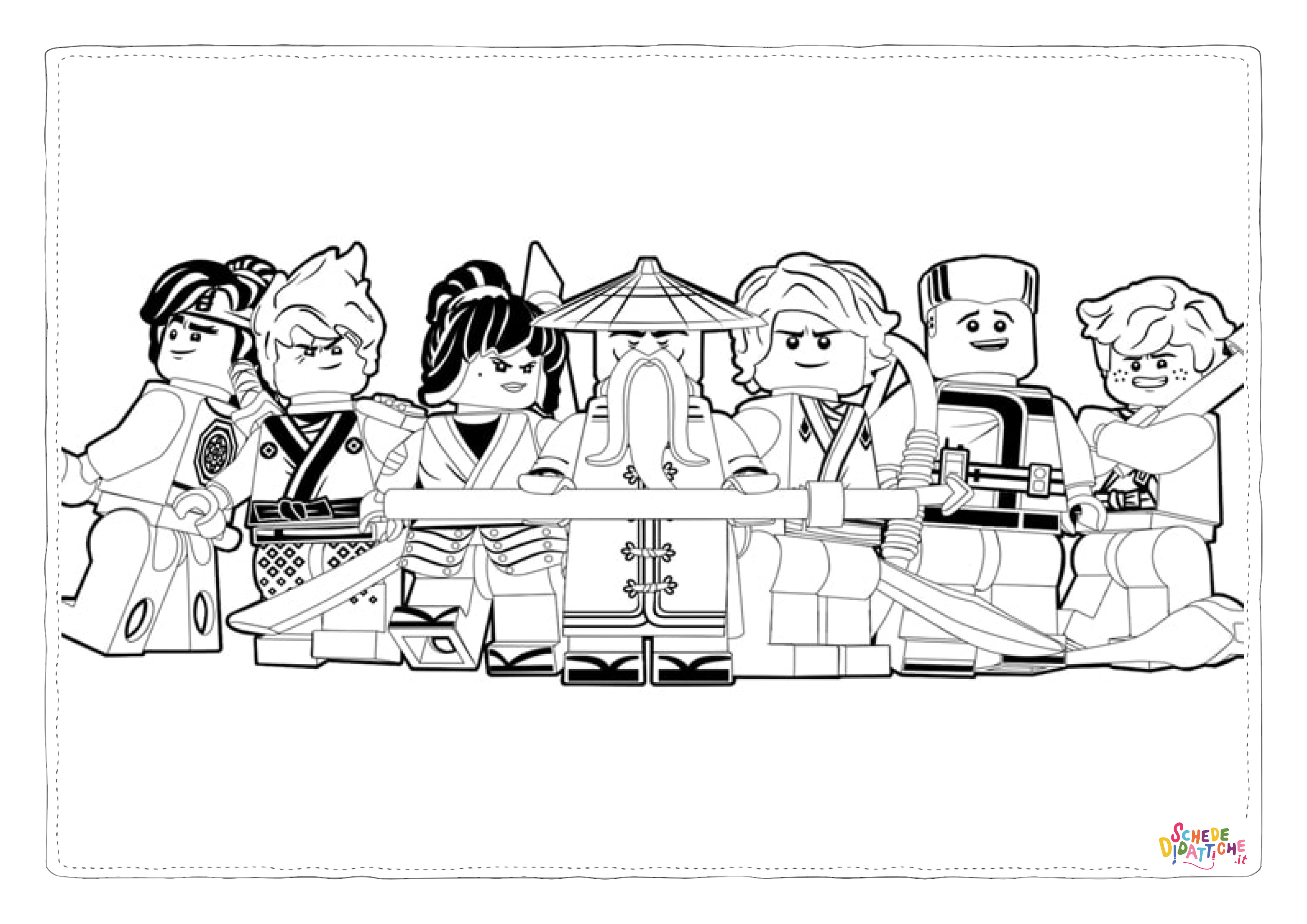Disegno di Ninja Go da stampare e colorare 34