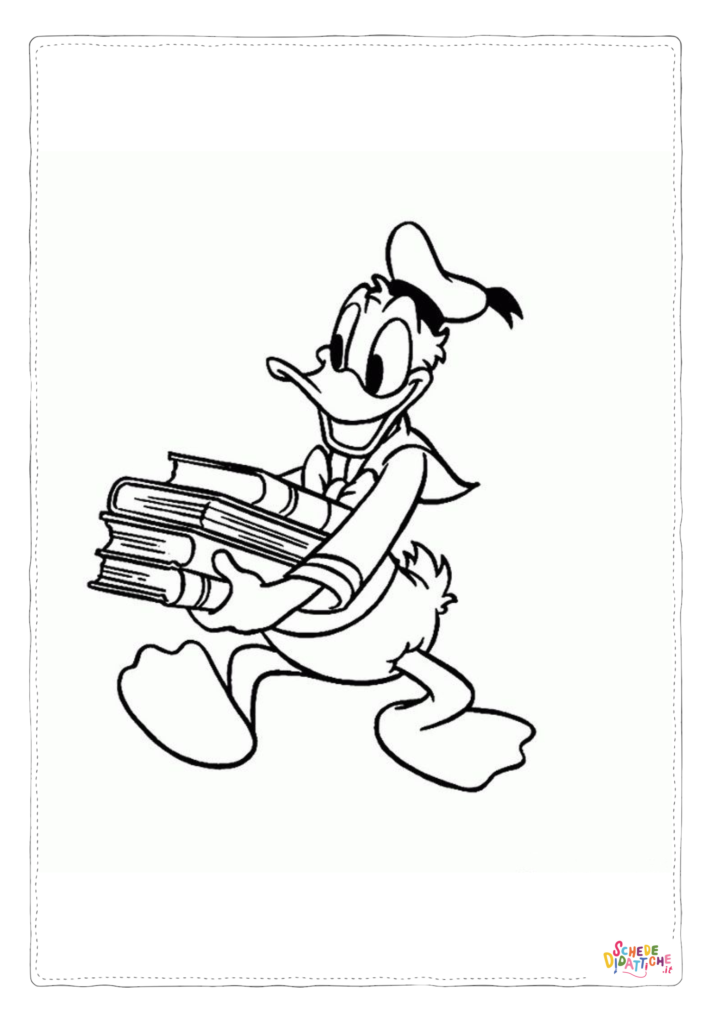 Disegno di Paperino da stampare e colorare 74
