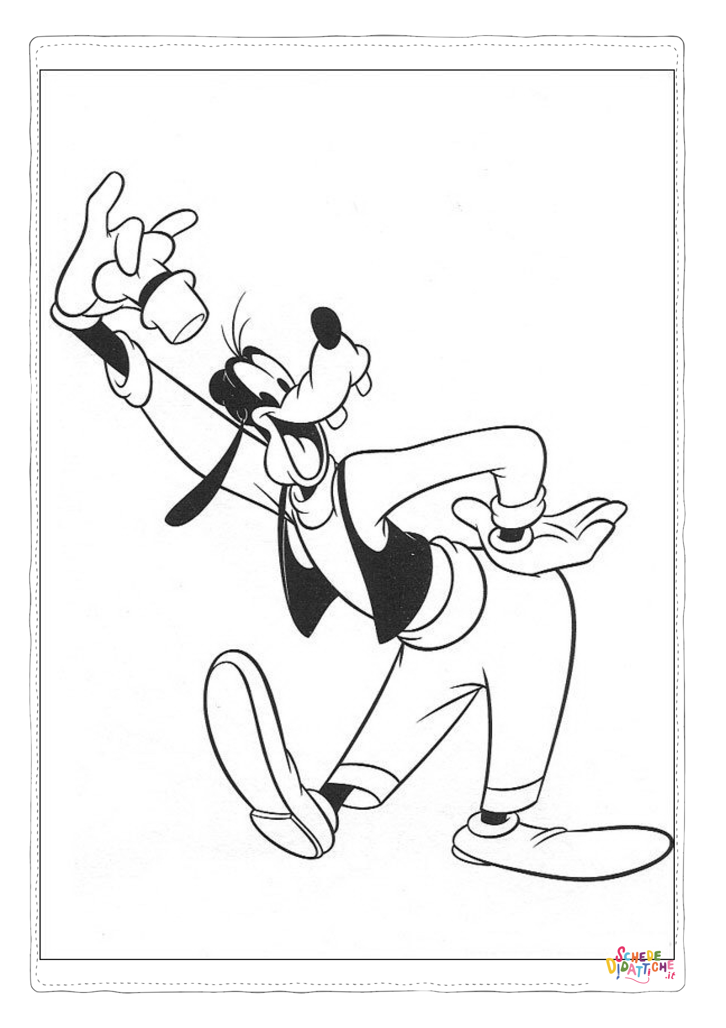 Disegno "Disegno di Pippo da stampare e colorare 51" Disegno di Pippo da stampare e colorare 51