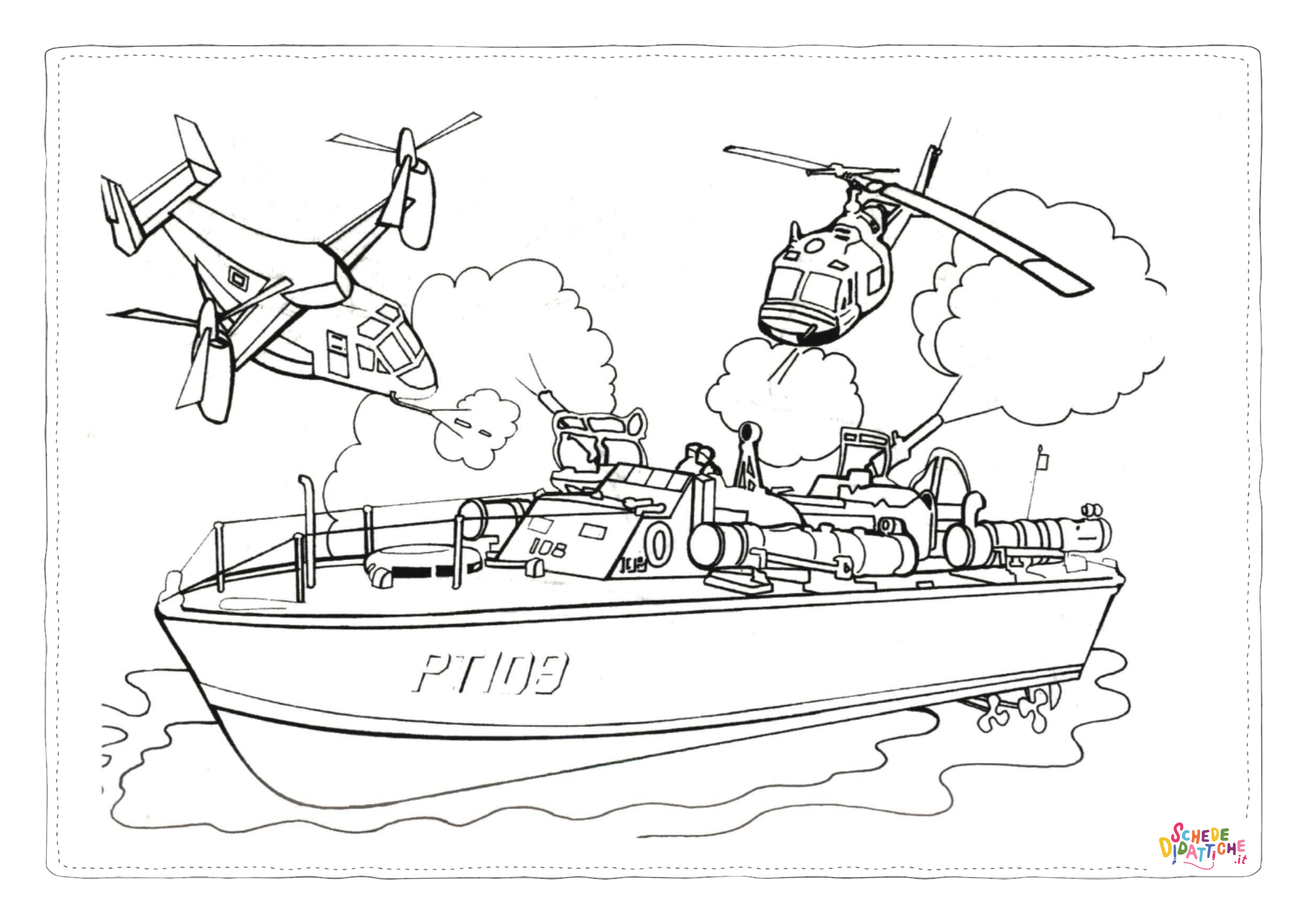 Disegno "Disegno di aereo militare da stampare e colorare 8" Disegno di aereo militare da stampare e colorare 8