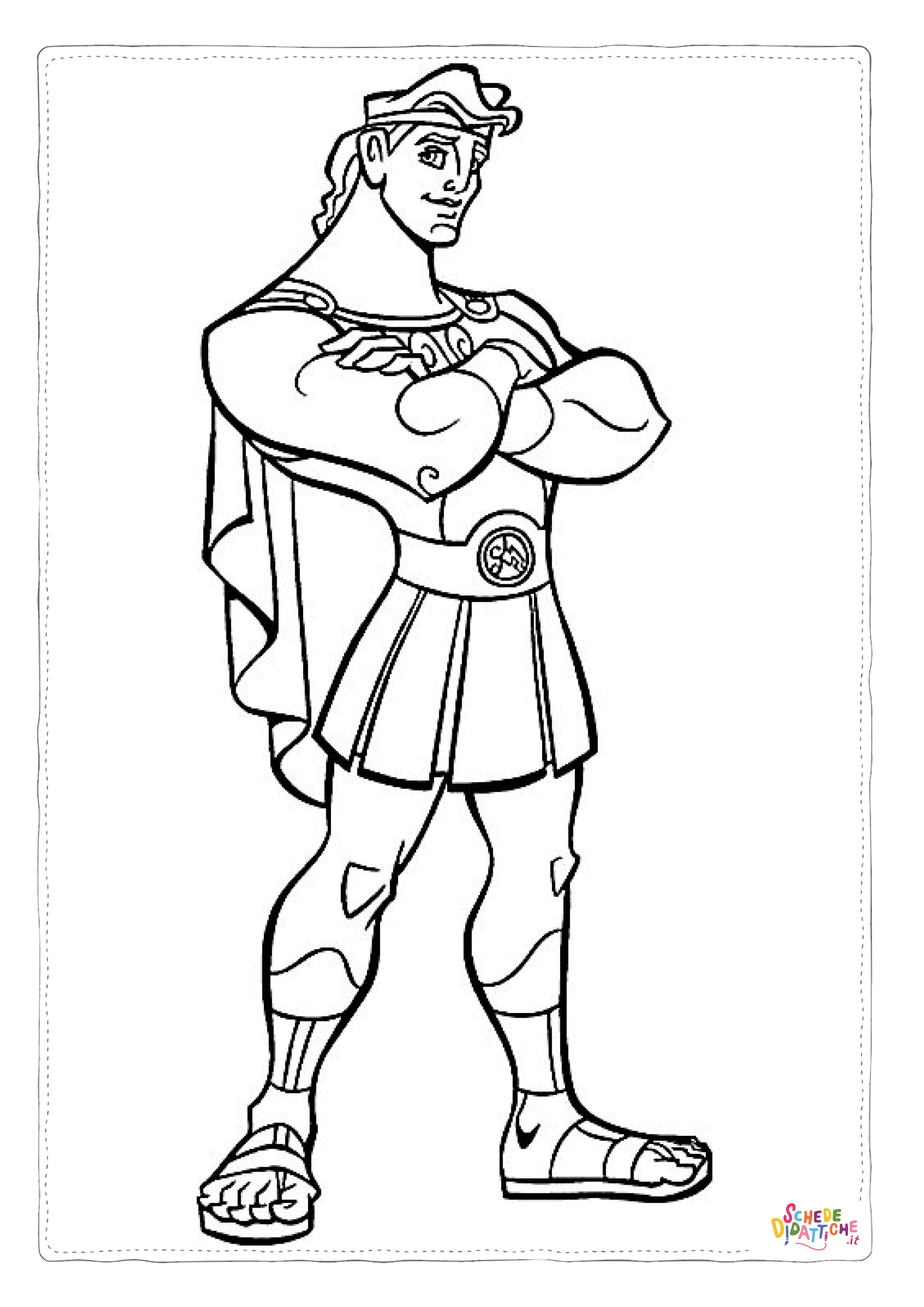 Disegno "Disegno di Hercules da stampare e colorare 14" Disegno di Hercules da stampare e colorare 14