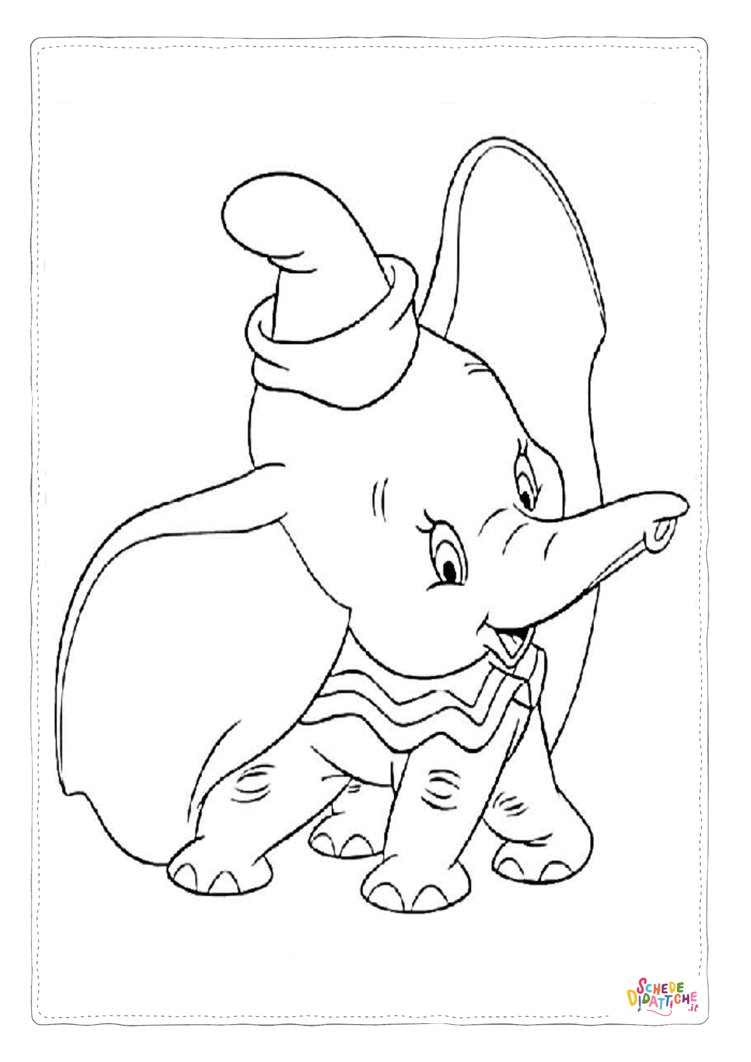 Disegno di Dumbo da stampare e colorare 31