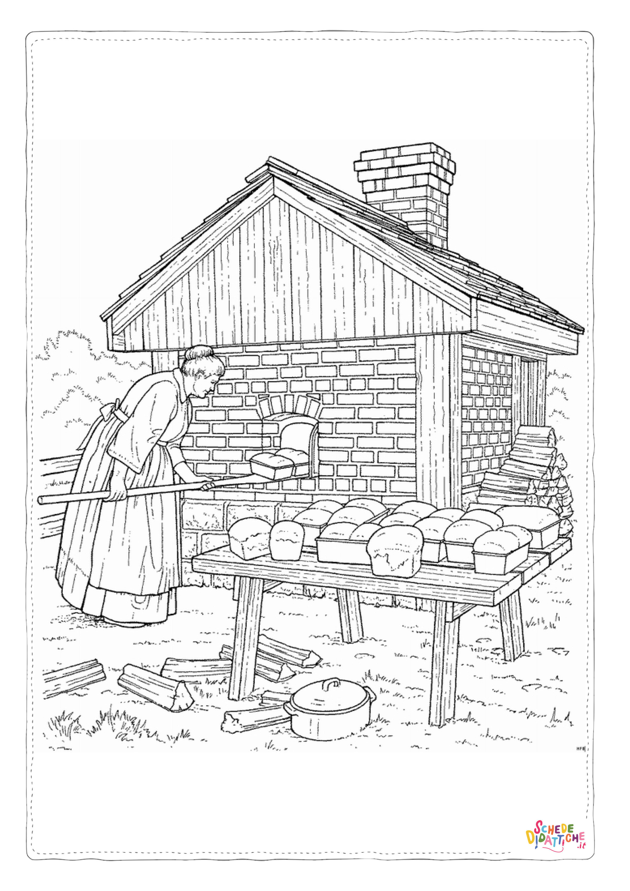 Disegno "Disegno di casalinga da stampare e colorare 2" Disegno di casalinga da stampare e colorare 2