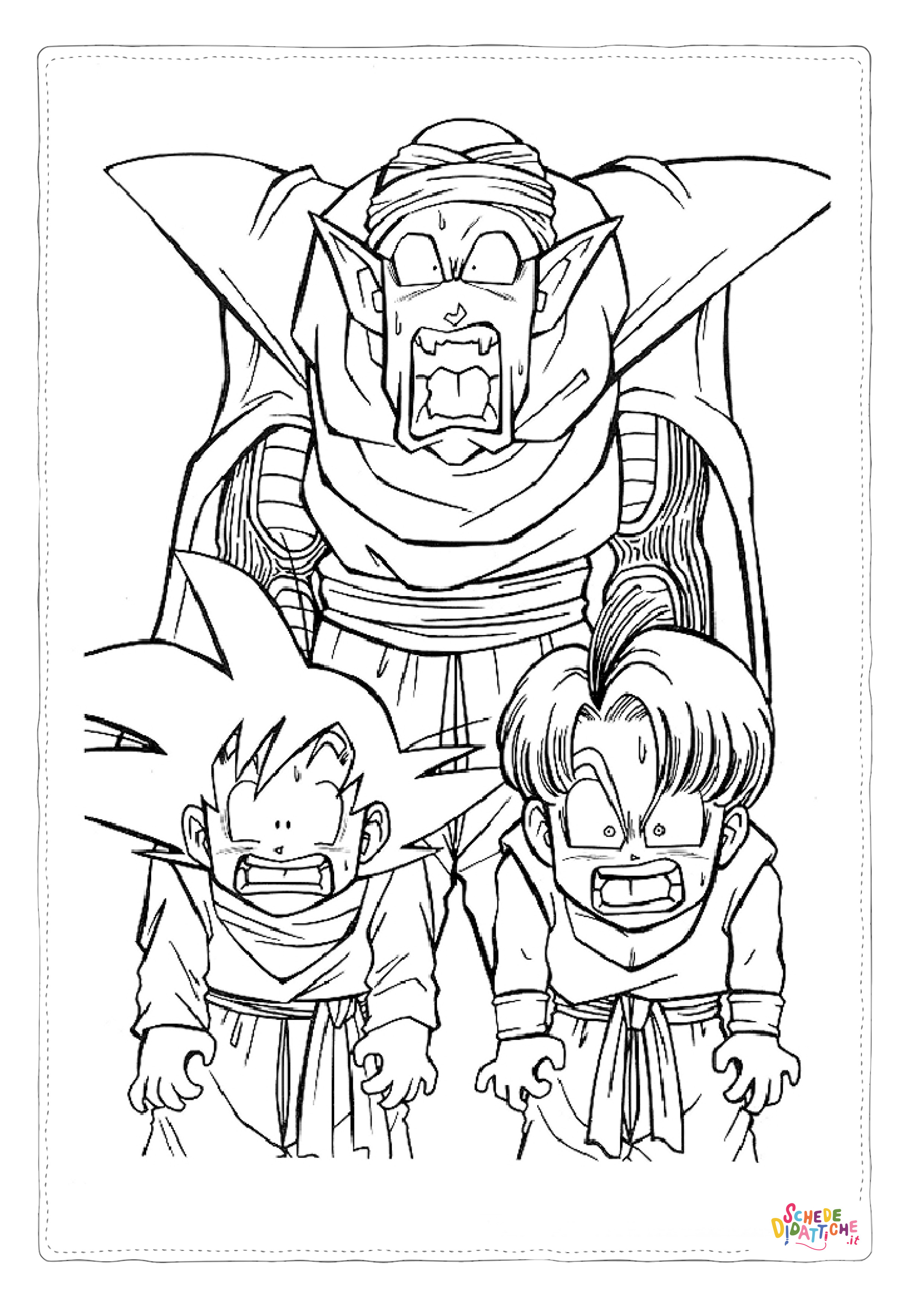 Disegno "Disegno di Dragon Ball da stampare e colorare 99" Disegno di Dragon Ball da stampare e colorare 99