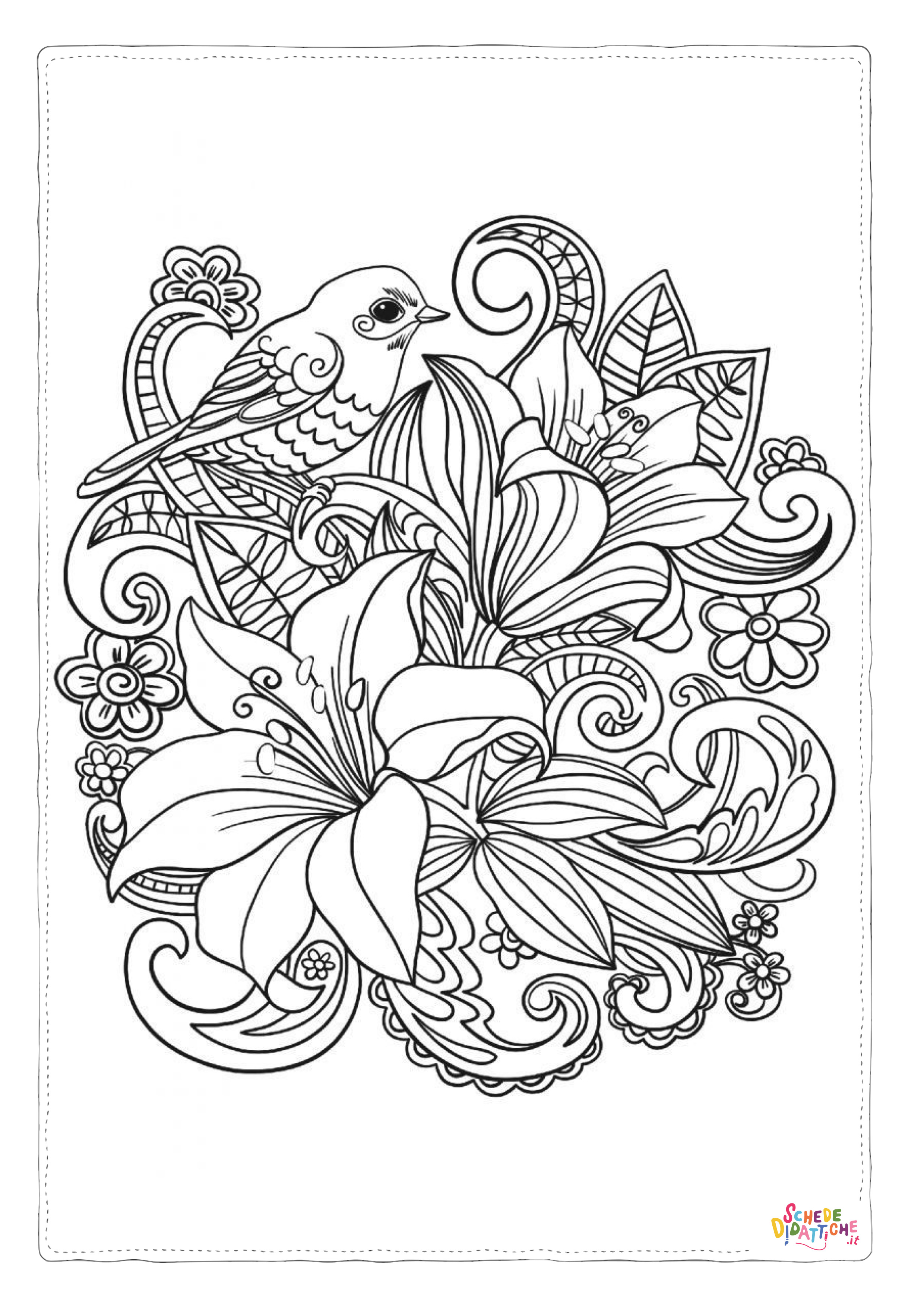 Disegno "Disegno di mandala da stampare e colorare 1419" Disegno di mandala da stampare e colorare 1419