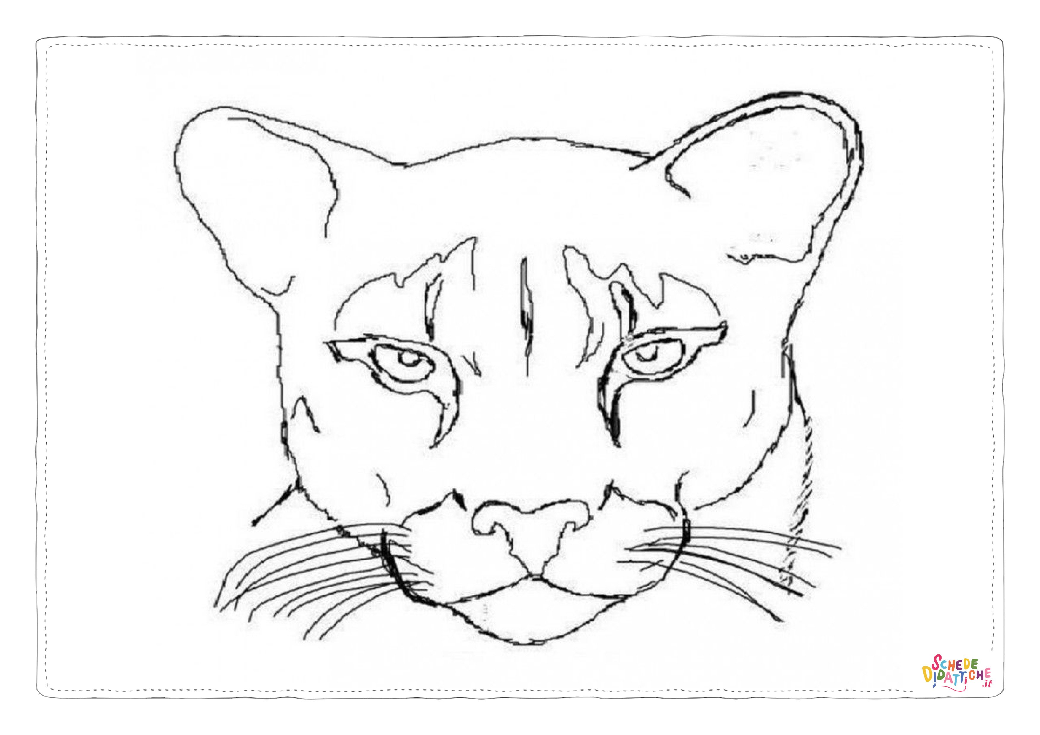 Disegno "Disegno di leone da stampare e colorare 102" Disegno di leone da stampare e colorare 102