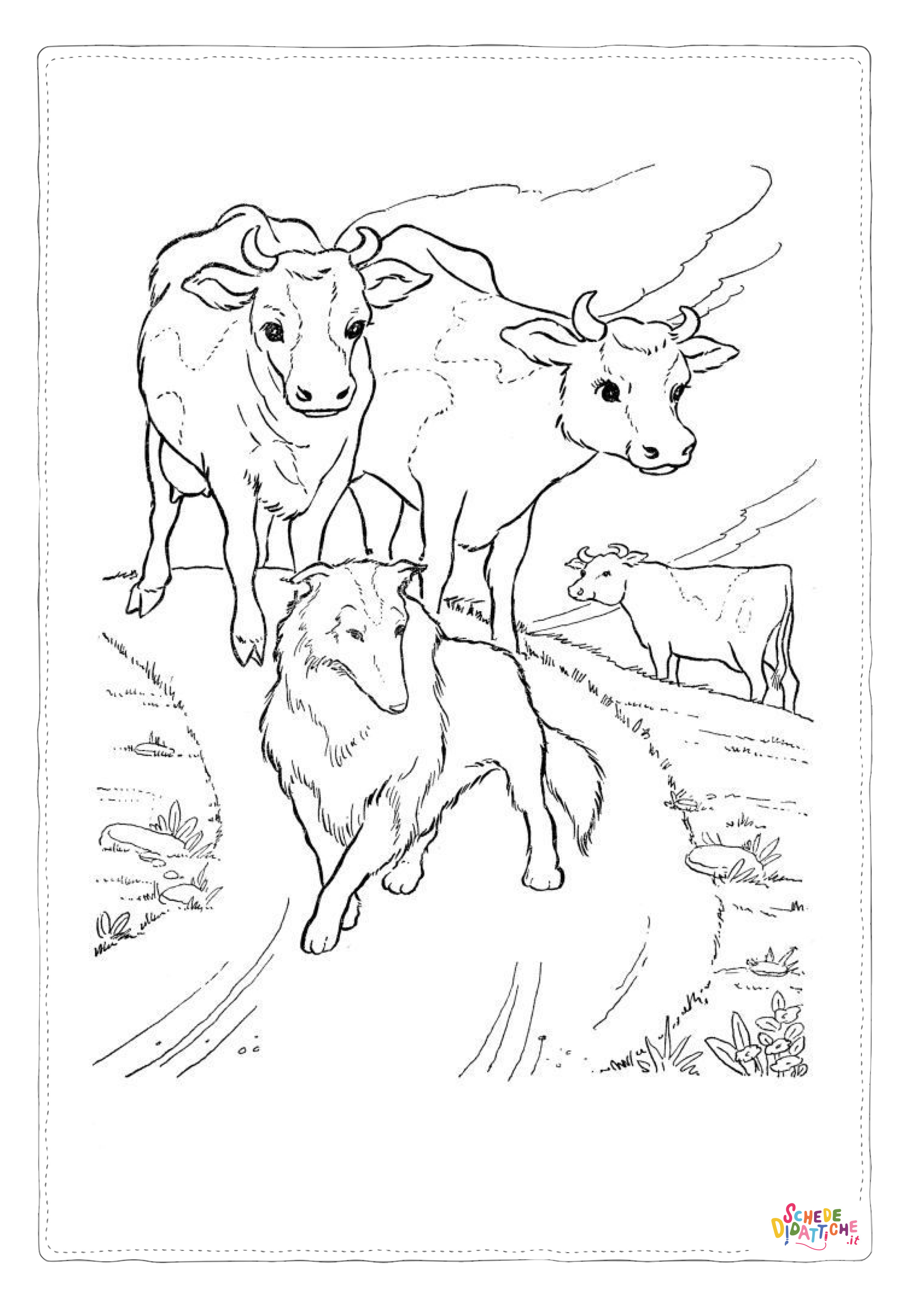 Disegno di mucca da stampare e colorare 25