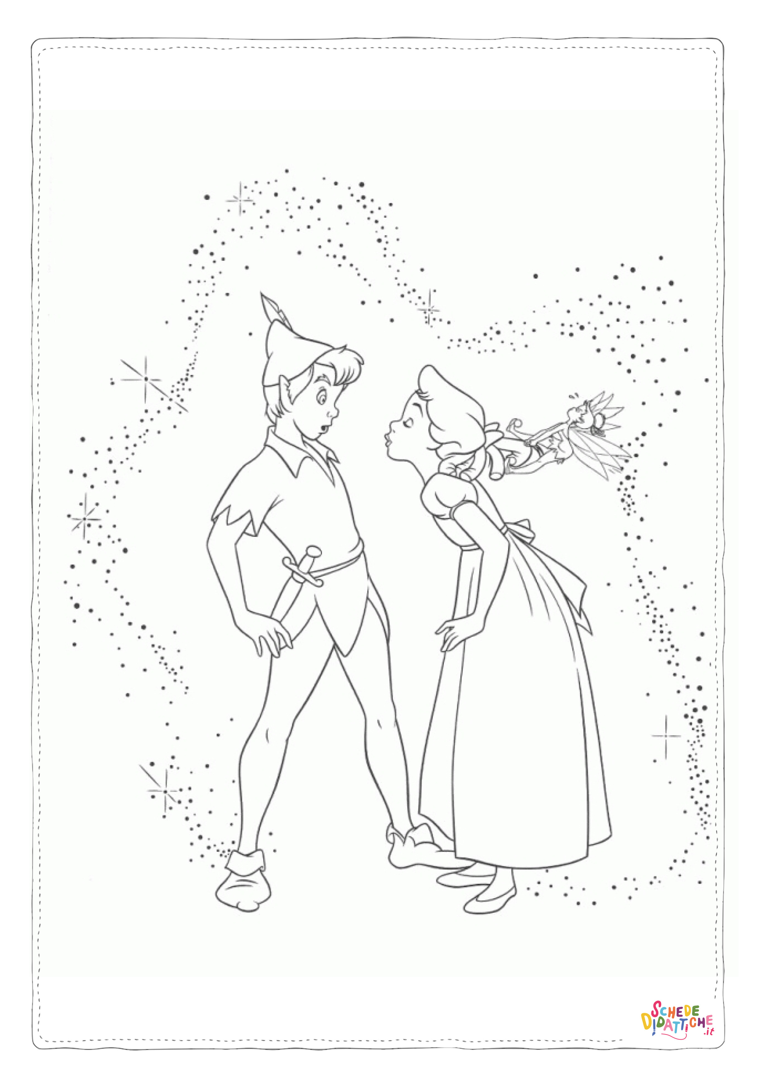 Disegno di Peter Pan da stampare e colorare 12