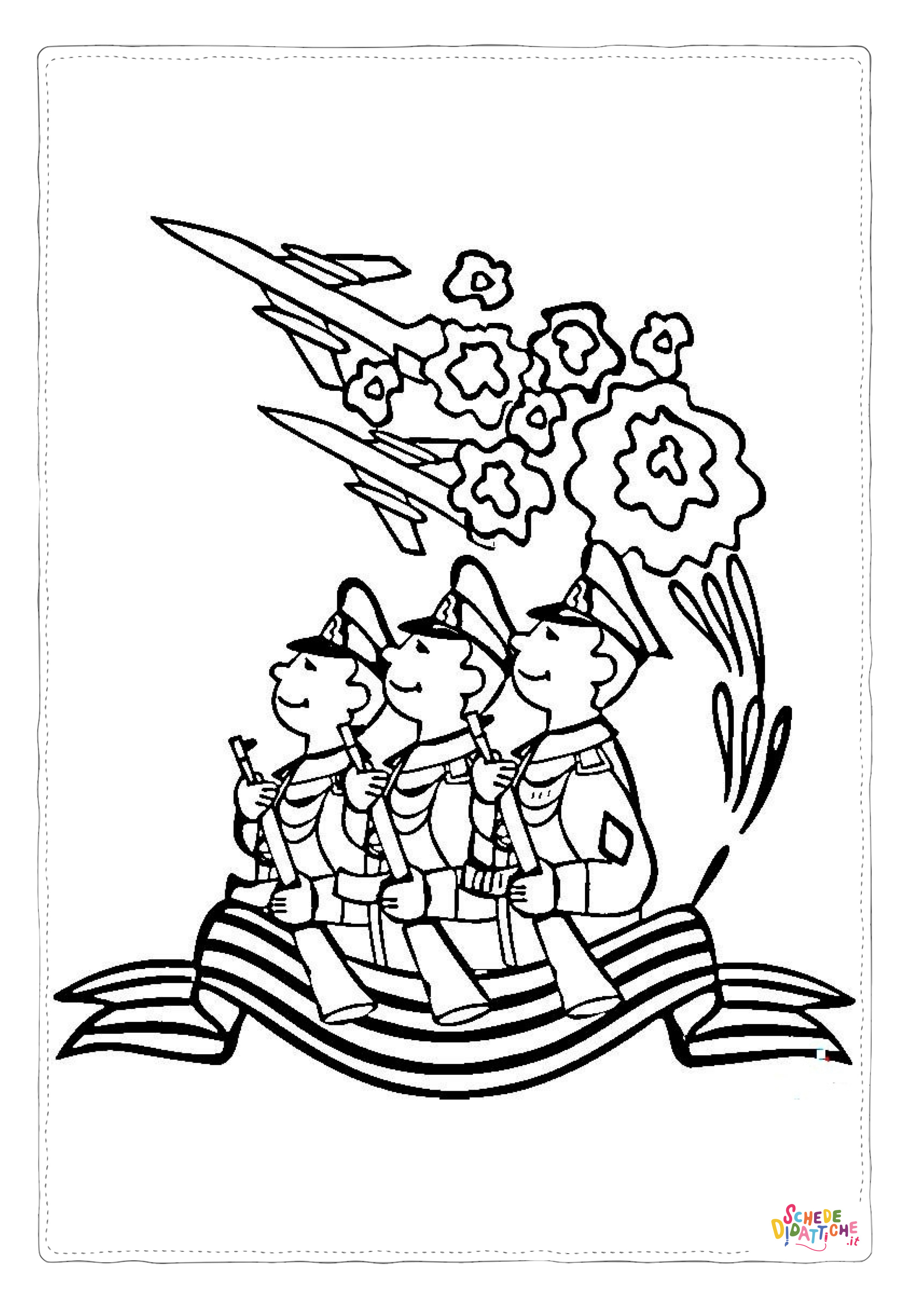 Disegno di soldato da stampare e colorare 24