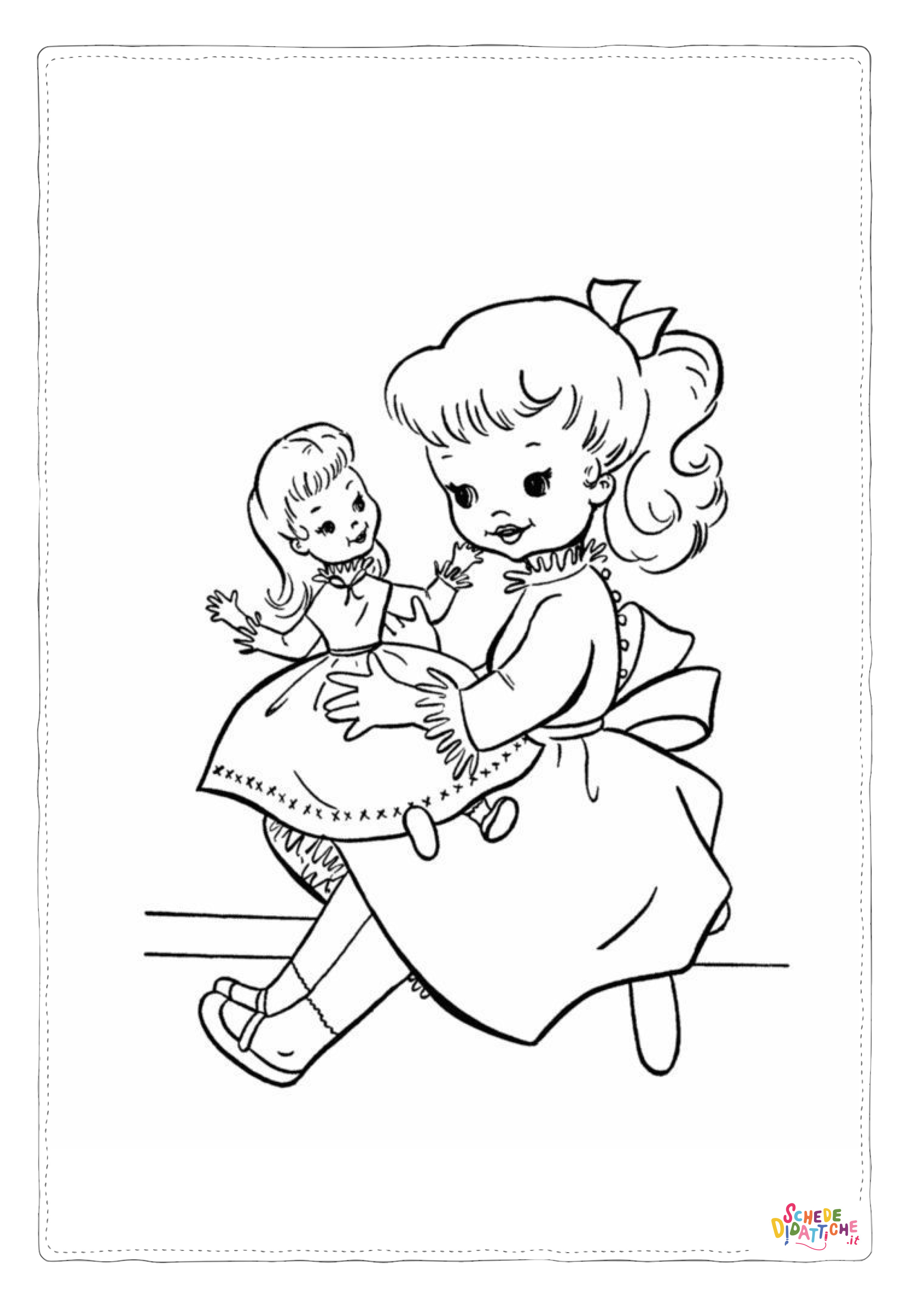 Disegno "Disegno di bambino da stampare e colorare 266" Disegno di bambino da stampare e colorare 266