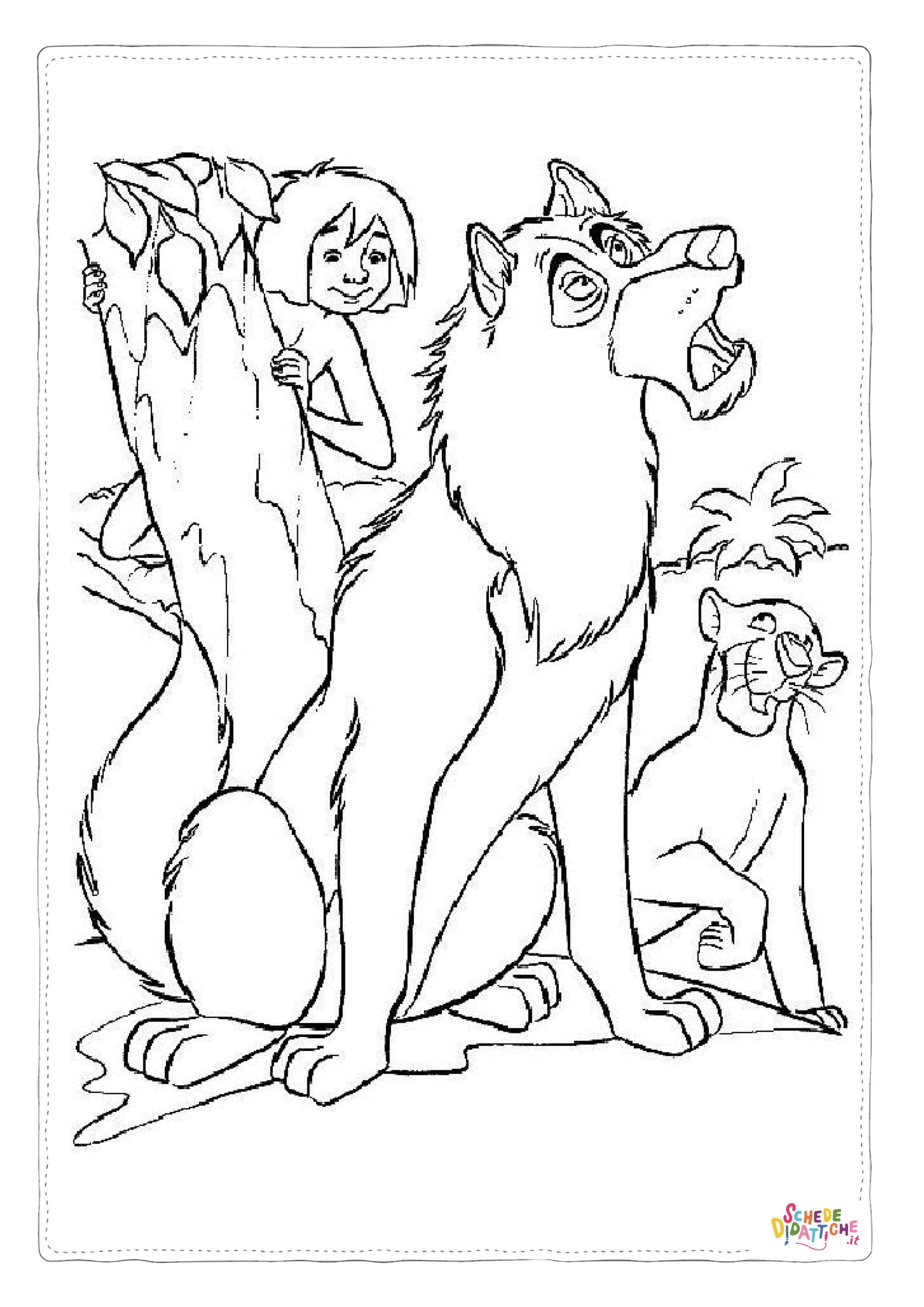 Disegno "Disegno di Il libro della giungla da stampare e colorare 105" Disegno di Il libro della giungla da stampare e colorare 105