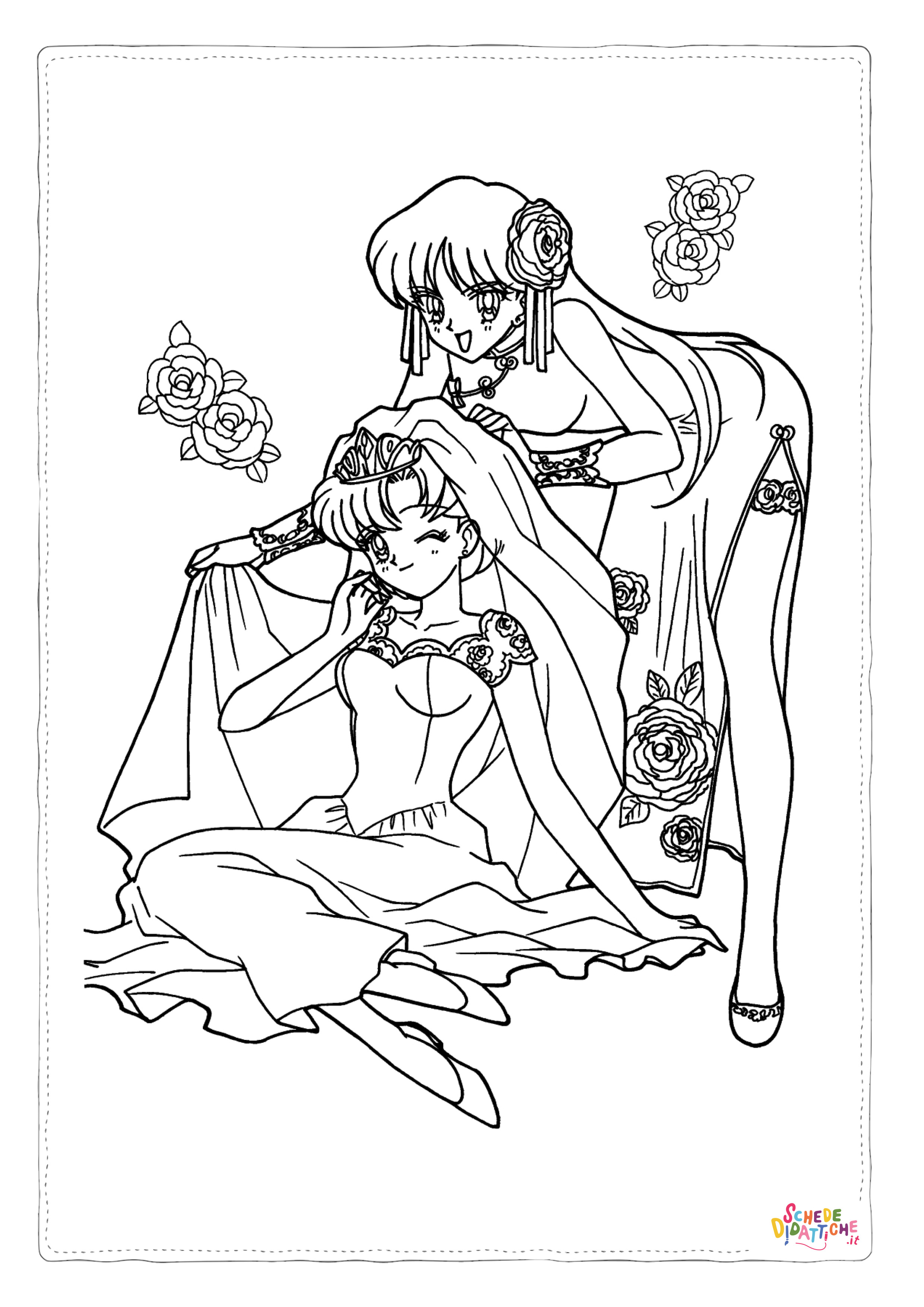Disegno "Disegno di Sailor Moon da stampare e colorare 19" Disegno di Sailor Moon da stampare e colorare 19