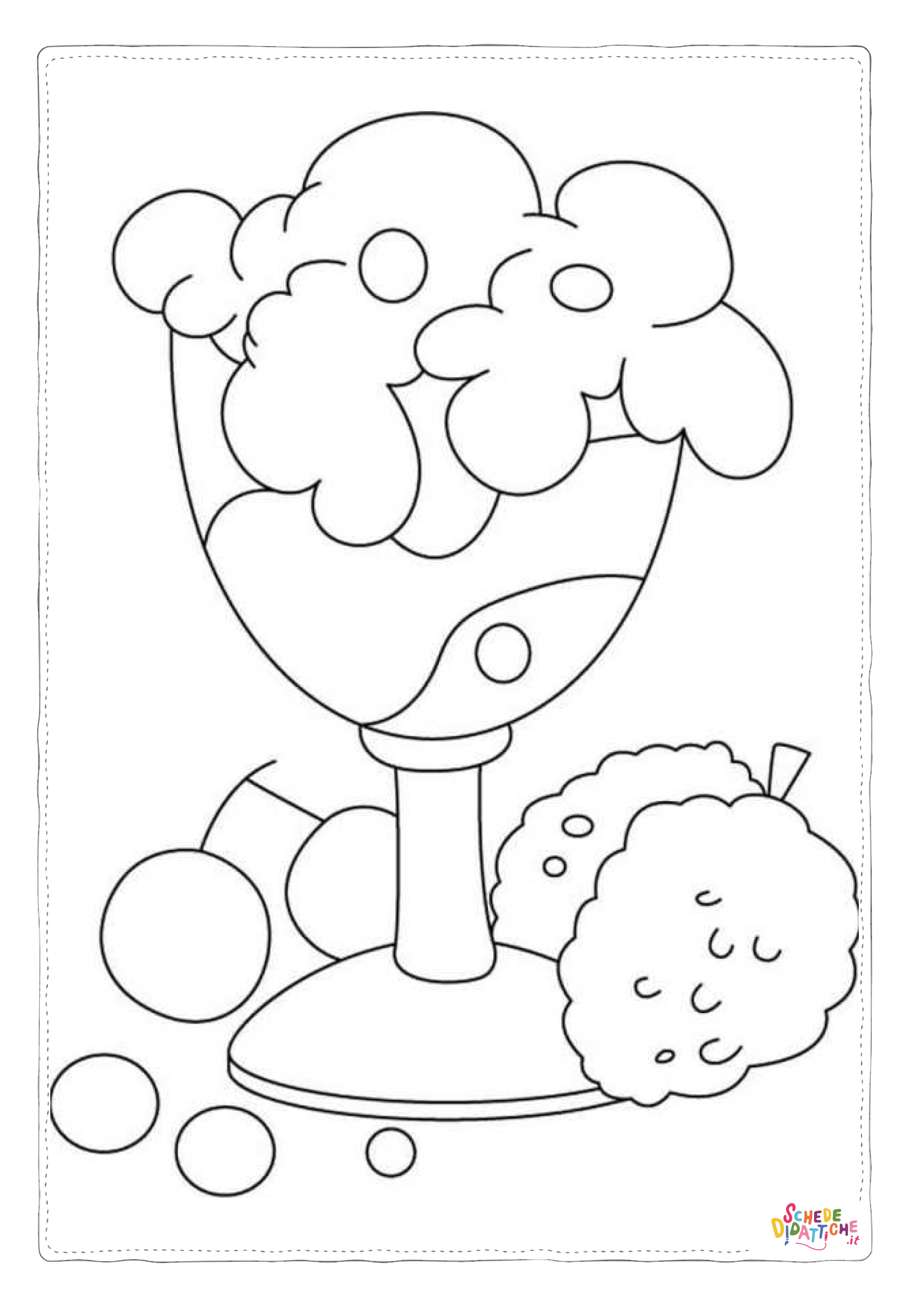 Disegno di gelato da stampare e colorare 13