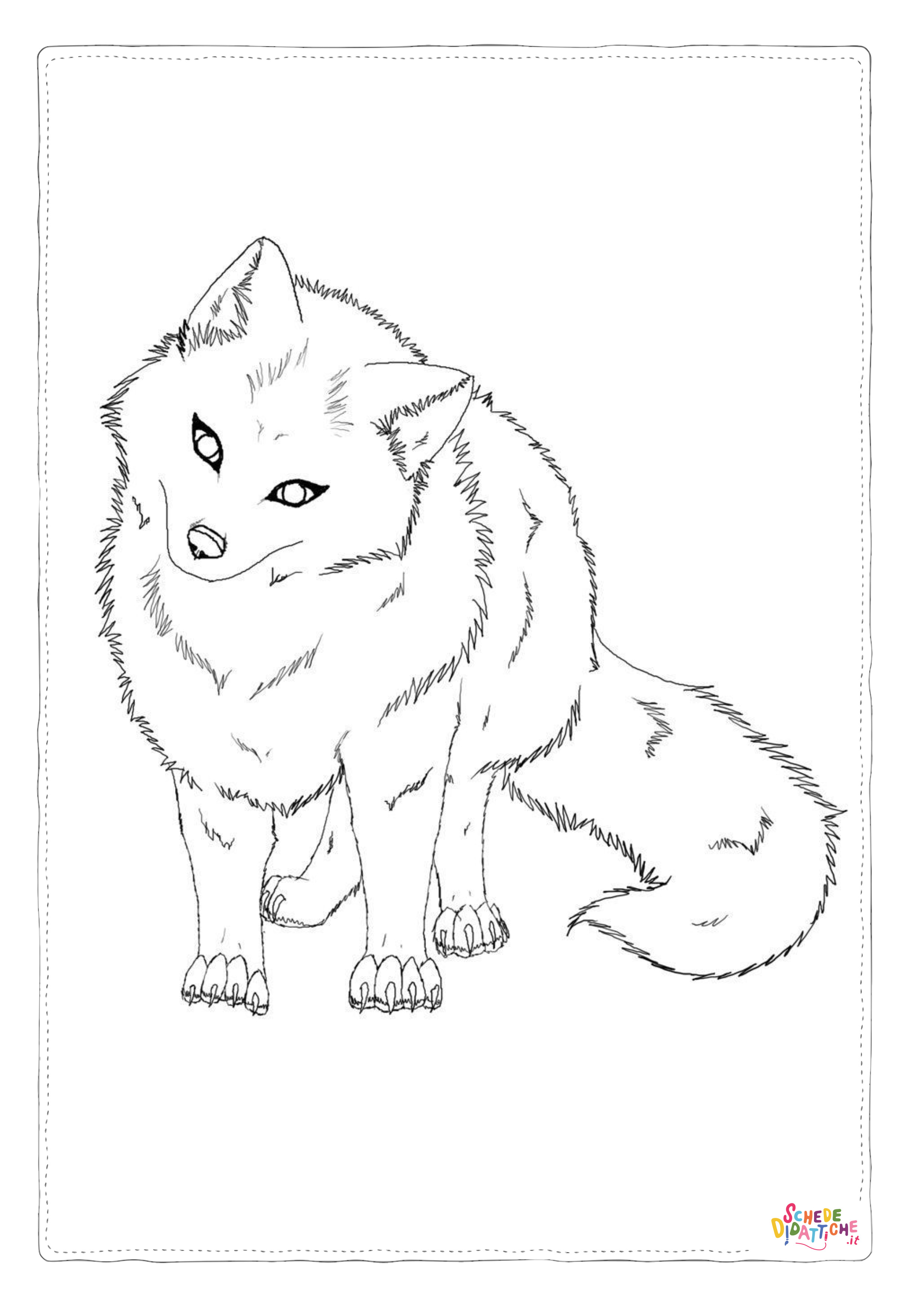 Disegno "Disegno di volpe da stampare e colorare 115" Disegno di volpe da stampare e colorare 115