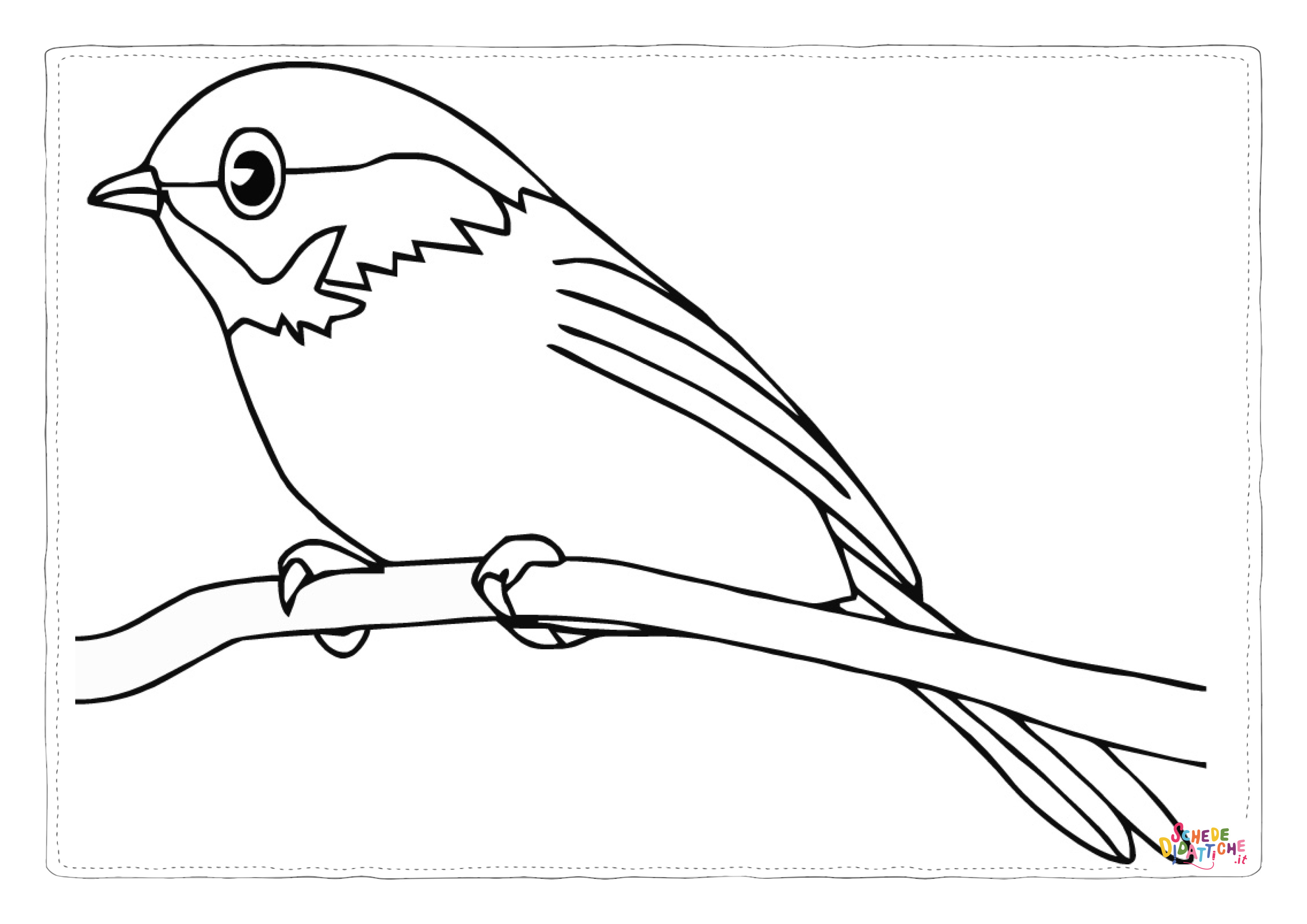 Disegno "Disegno di passero da stampare e colorare 62" Disegno di passero da stampare e colorare 62