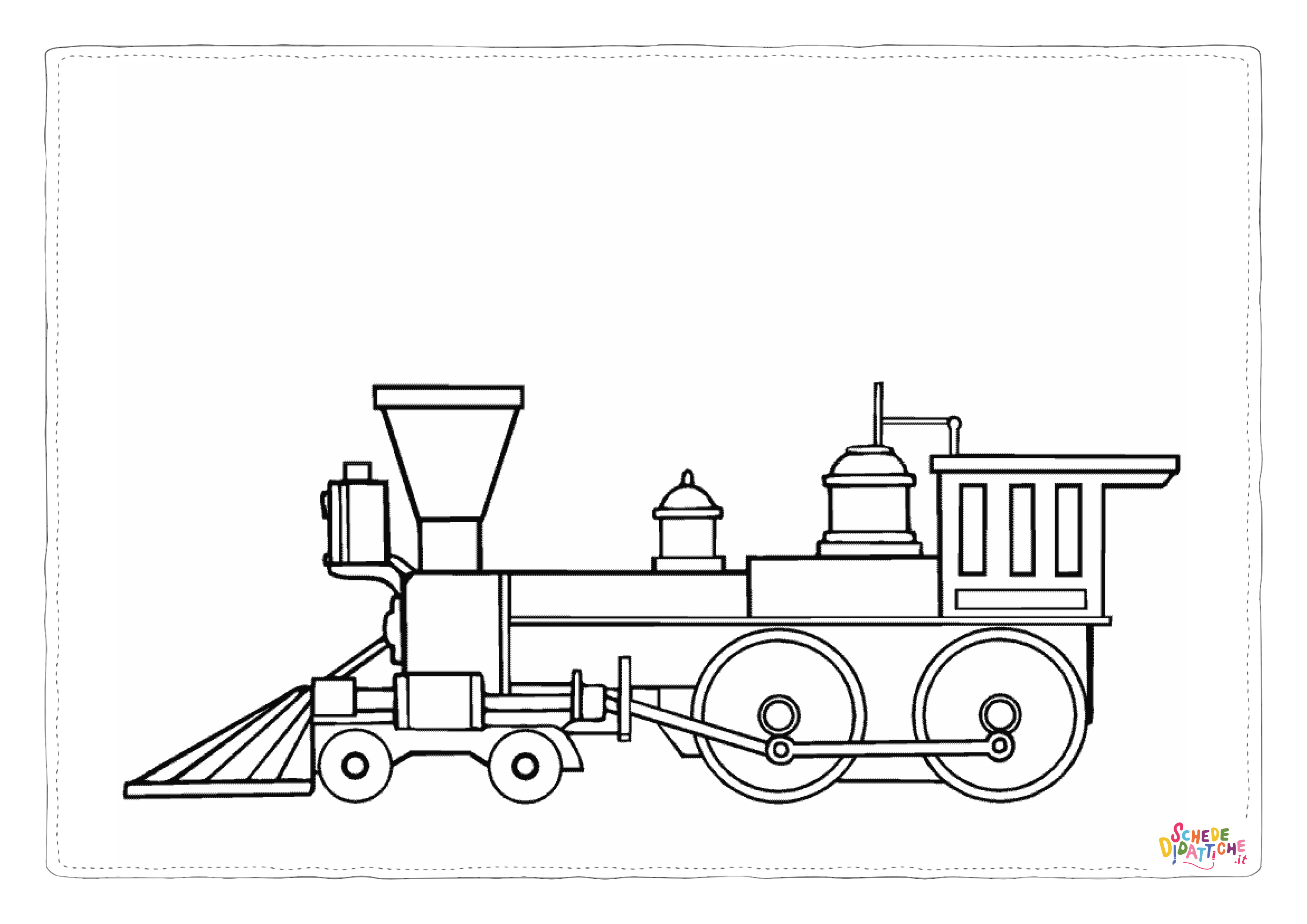 Disegno di treno da stampare e colorare 67