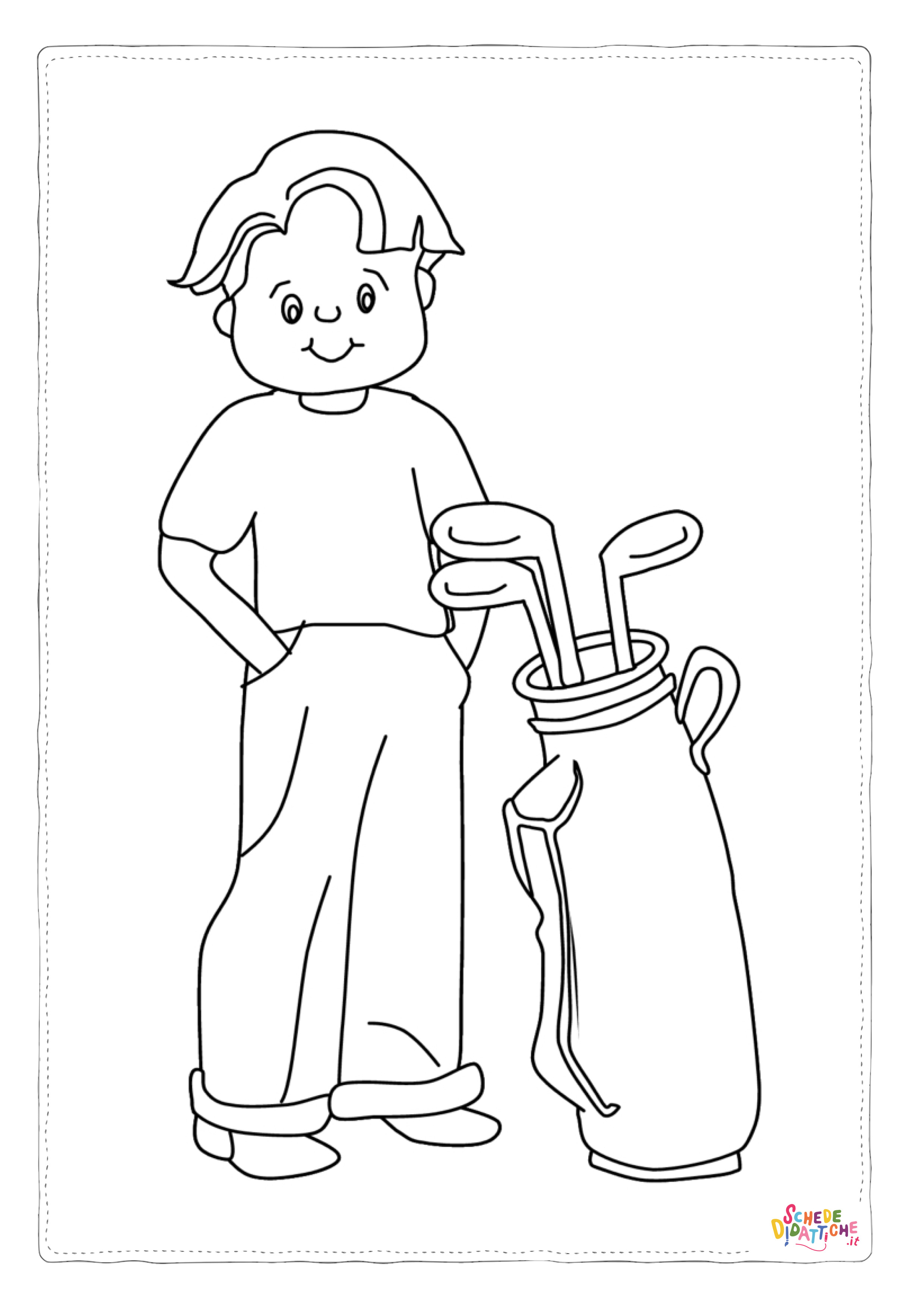 Disegno di golf da stampare e colorare 13