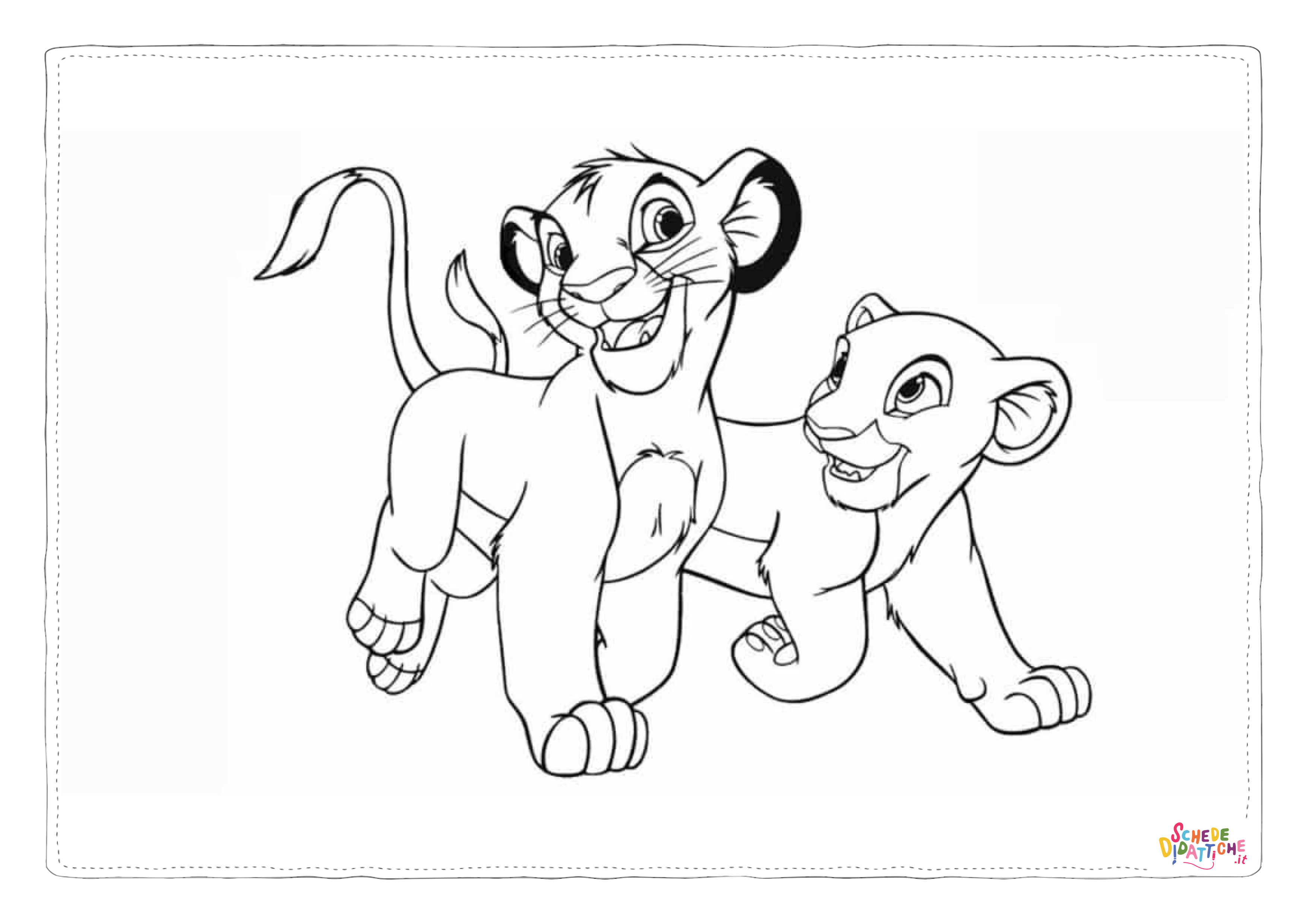 Disegno "Disegno di Re Leone da stampare e colorare 255" Disegno di Re Leone da stampare e colorare 255