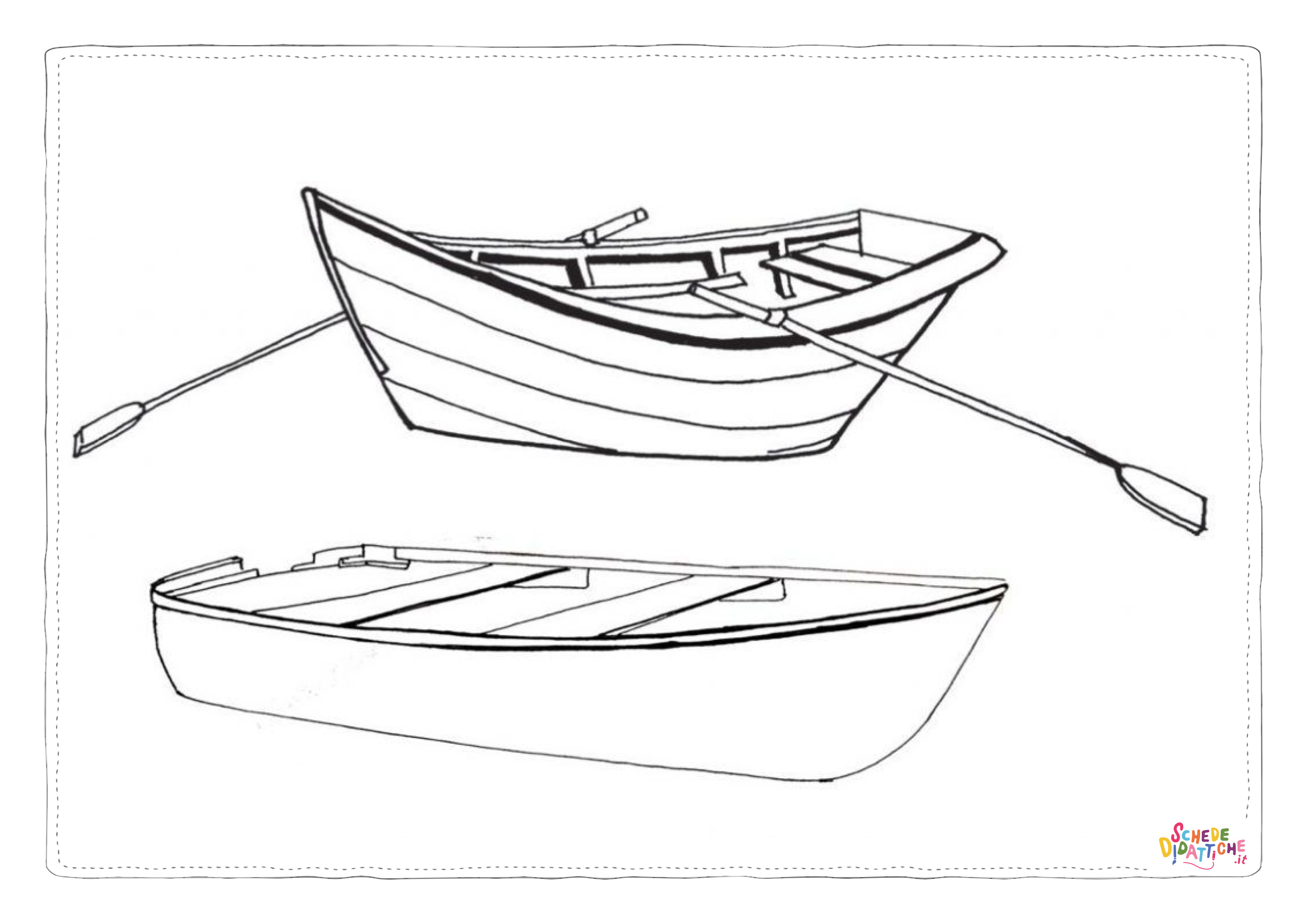 Disegno "Disegno di barca da stampare e colorare 4" Disegno di barca da stampare e colorare 4