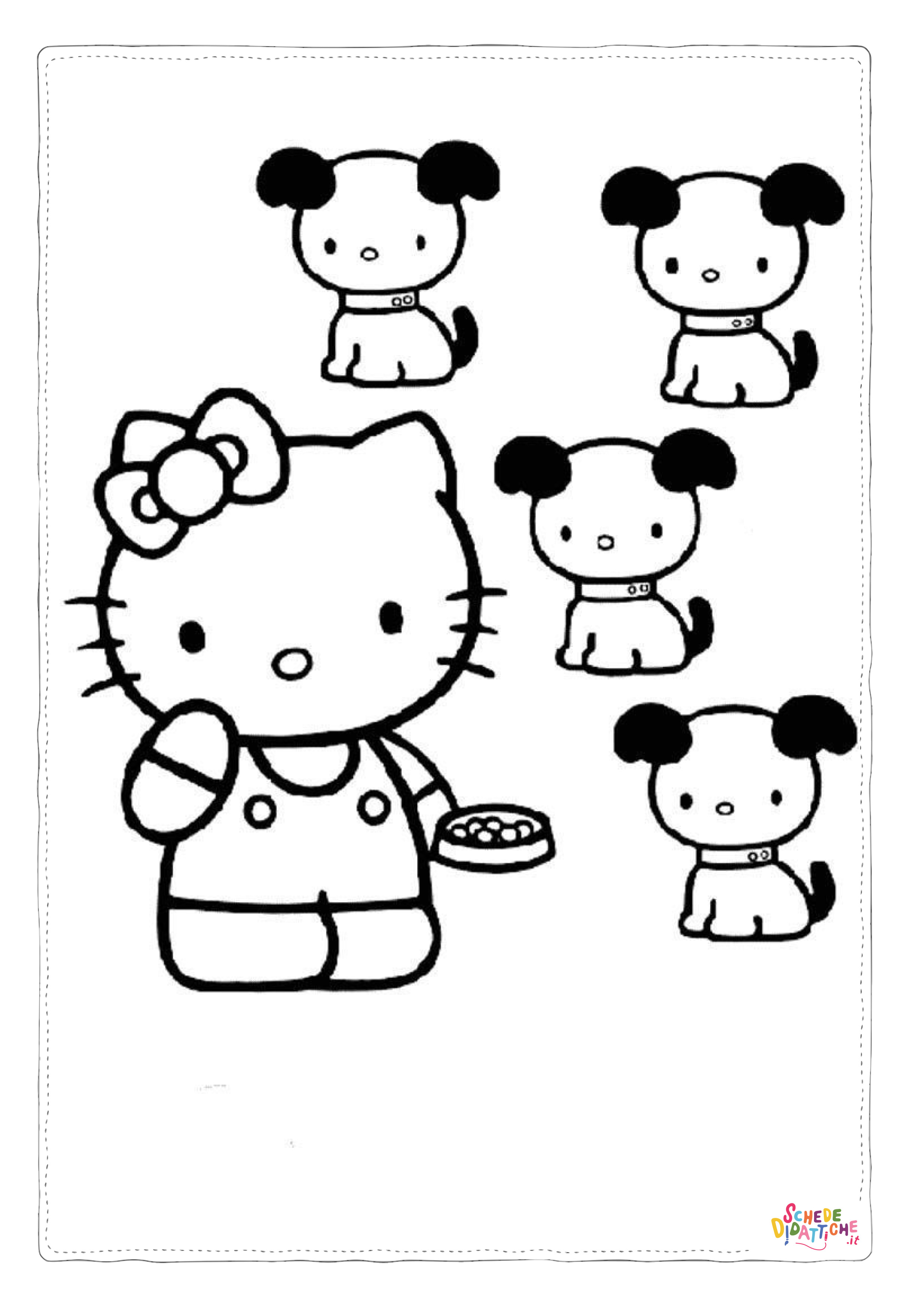 Disegno "Disegno di Hello Kitty da stampare e colorare 235" Disegno di Hello Kitty da stampare e colorare 235