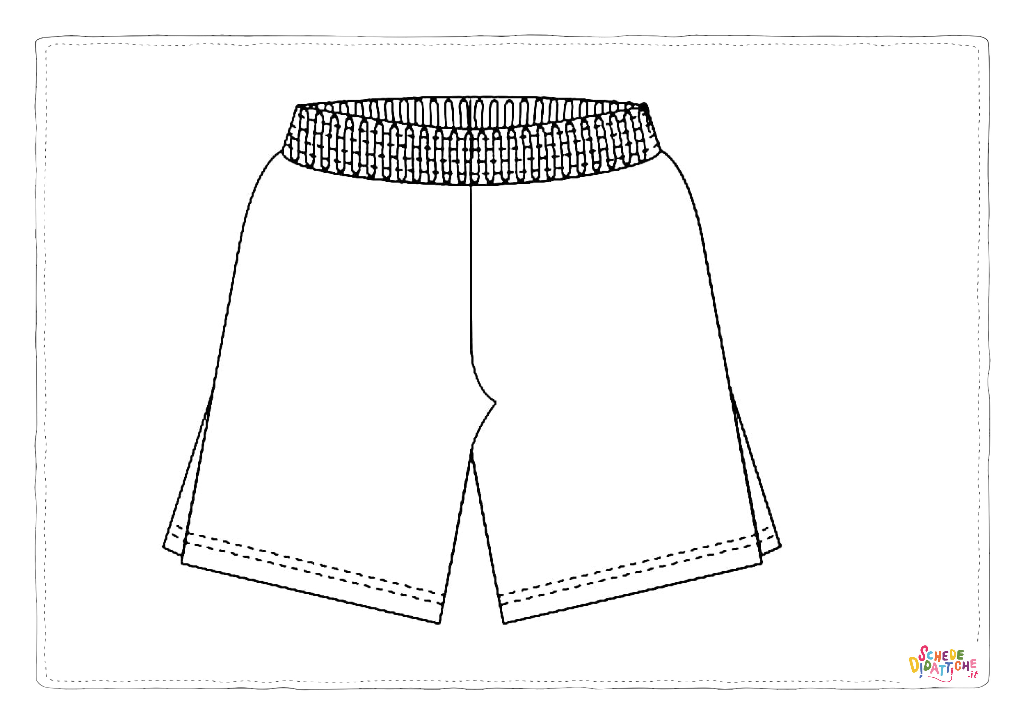Disegno di pantalone da stampare e colorare 12
