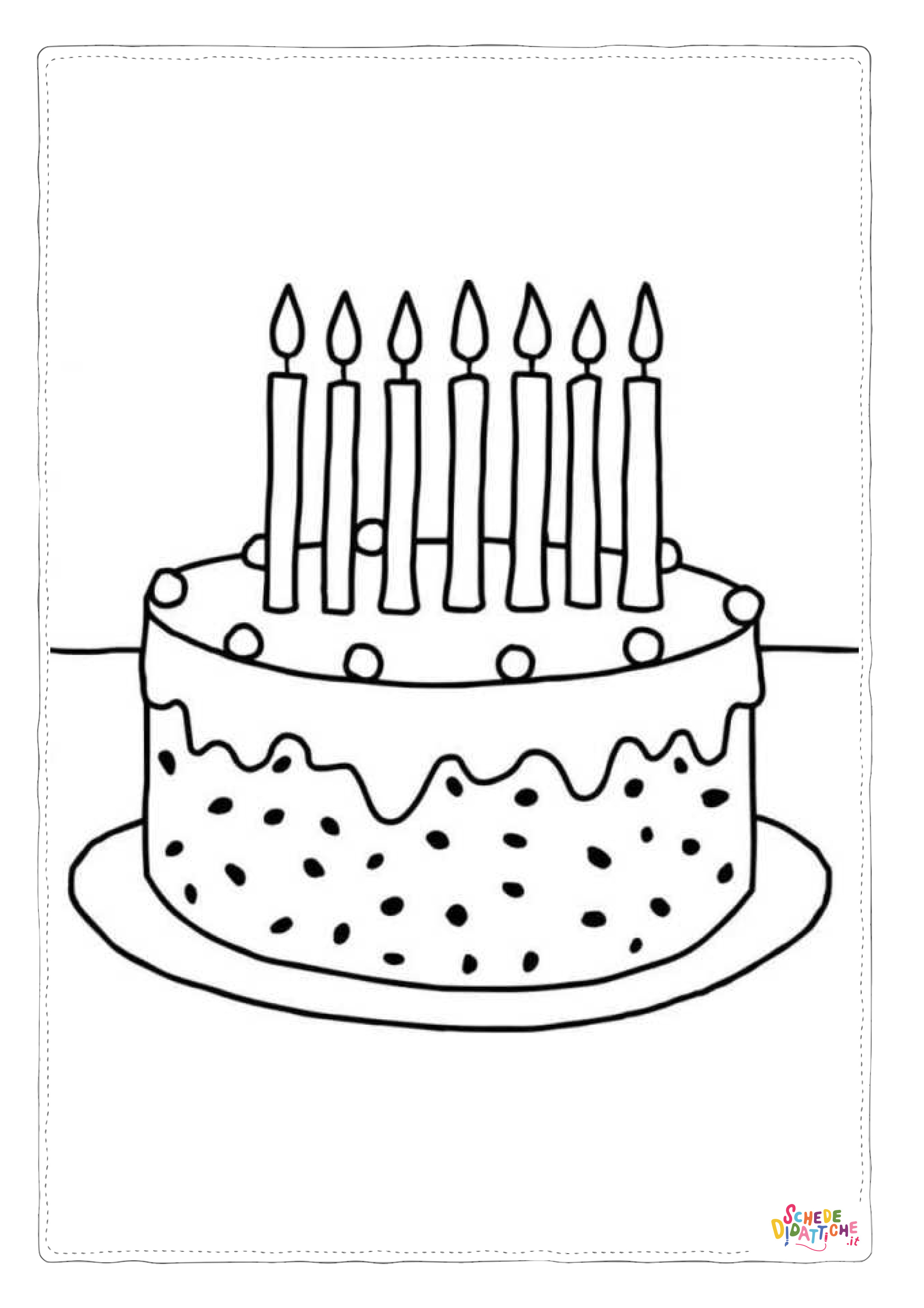 Disegno "Disegno di compleanno da stampare e colorare 40" Disegno di compleanno da stampare e colorare 40