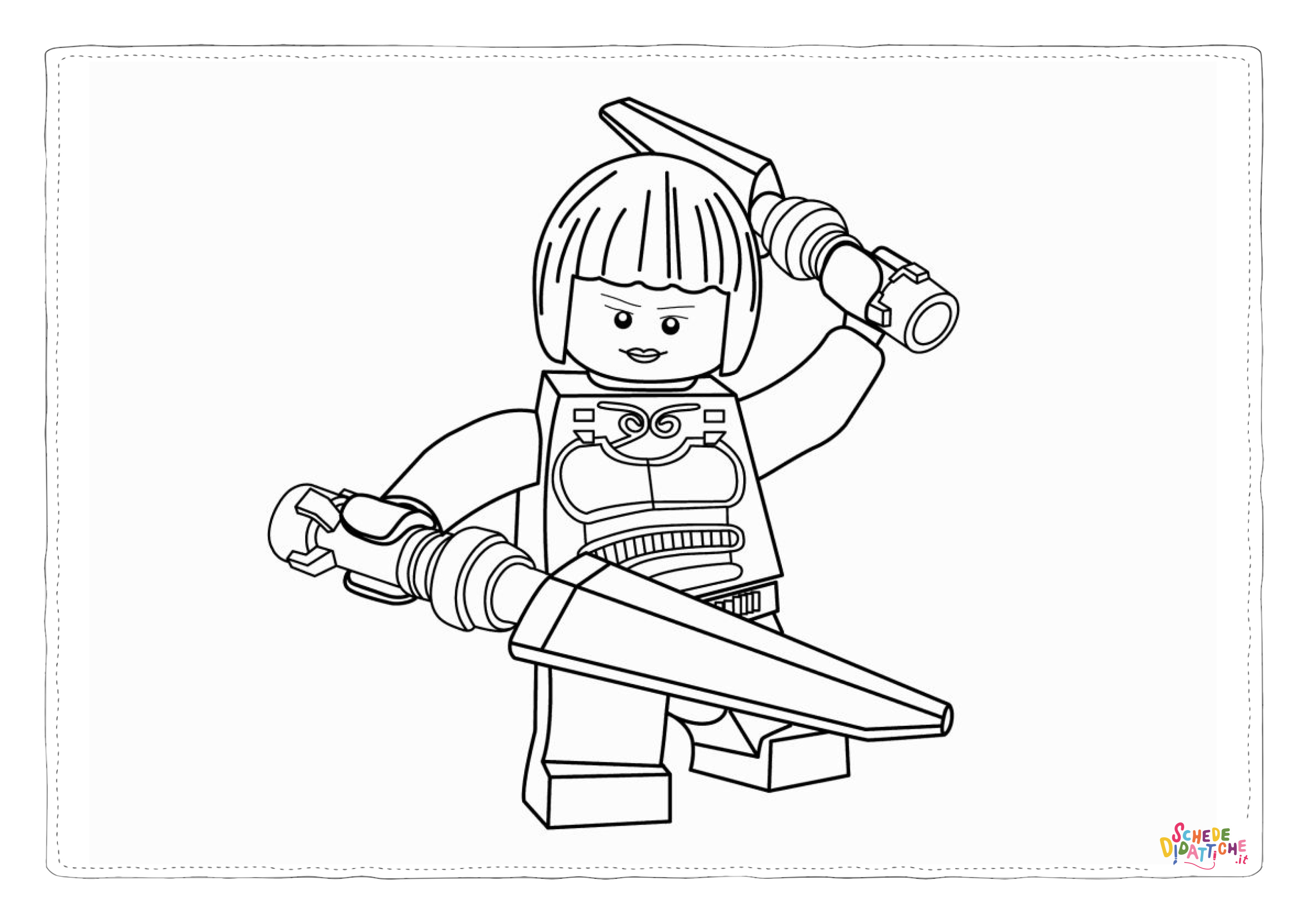 Disegno di Ninja Go da stampare e colorare 35