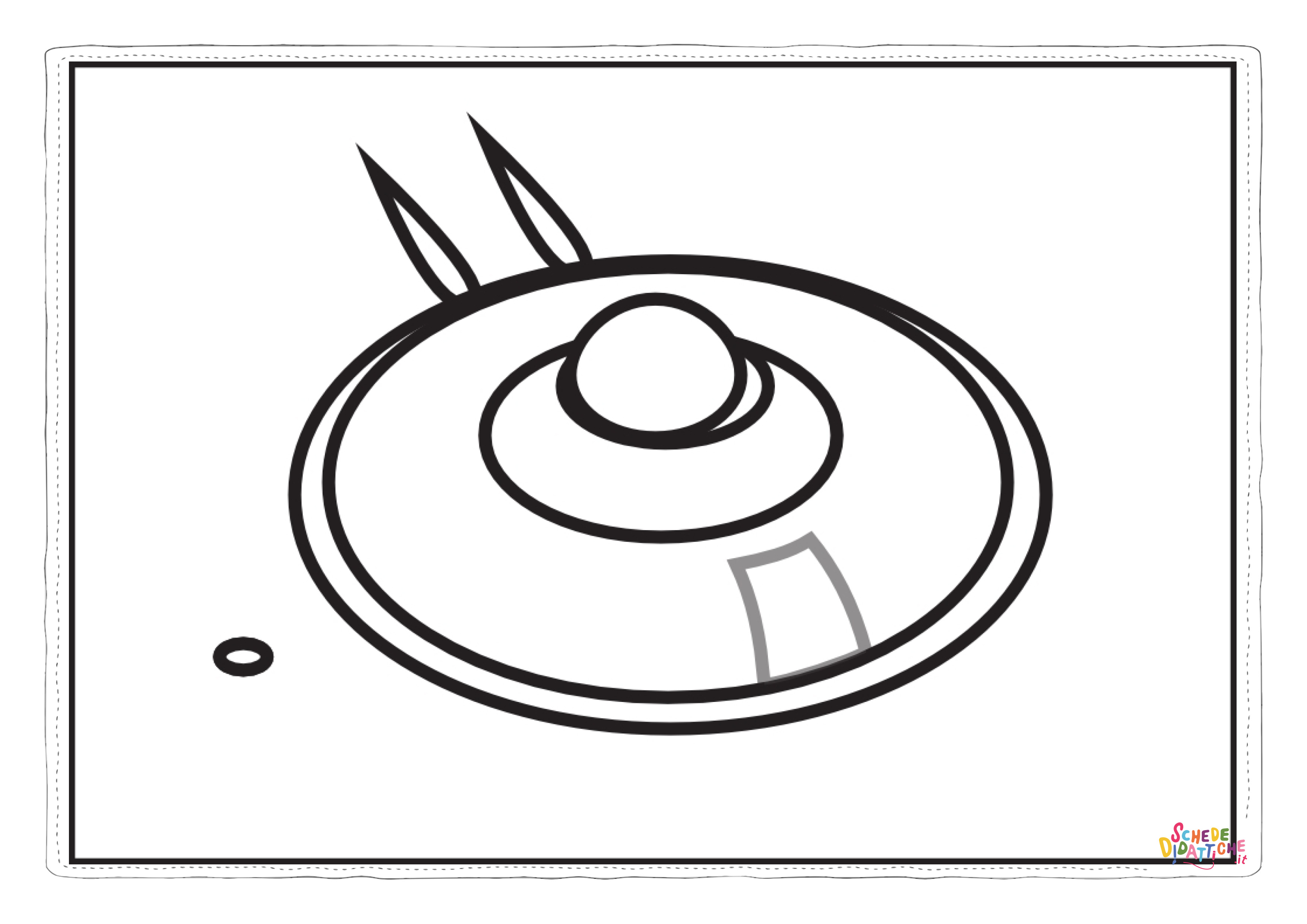 Disegno "Disegno di ufo da stampare e colorare 4" Disegno di ufo da stampare e colorare 4