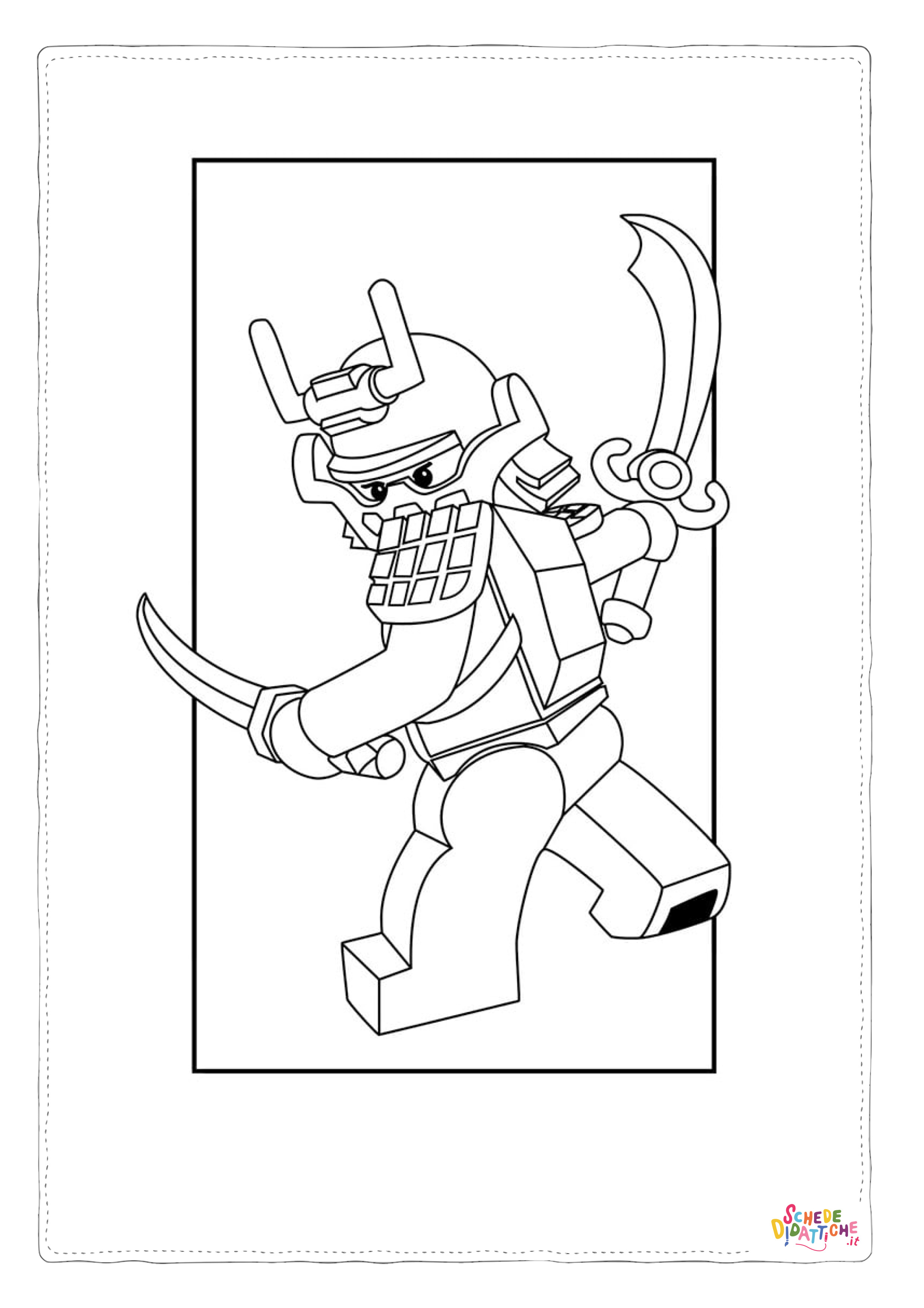 Disegno di Ninja Go da stampare e colorare 52