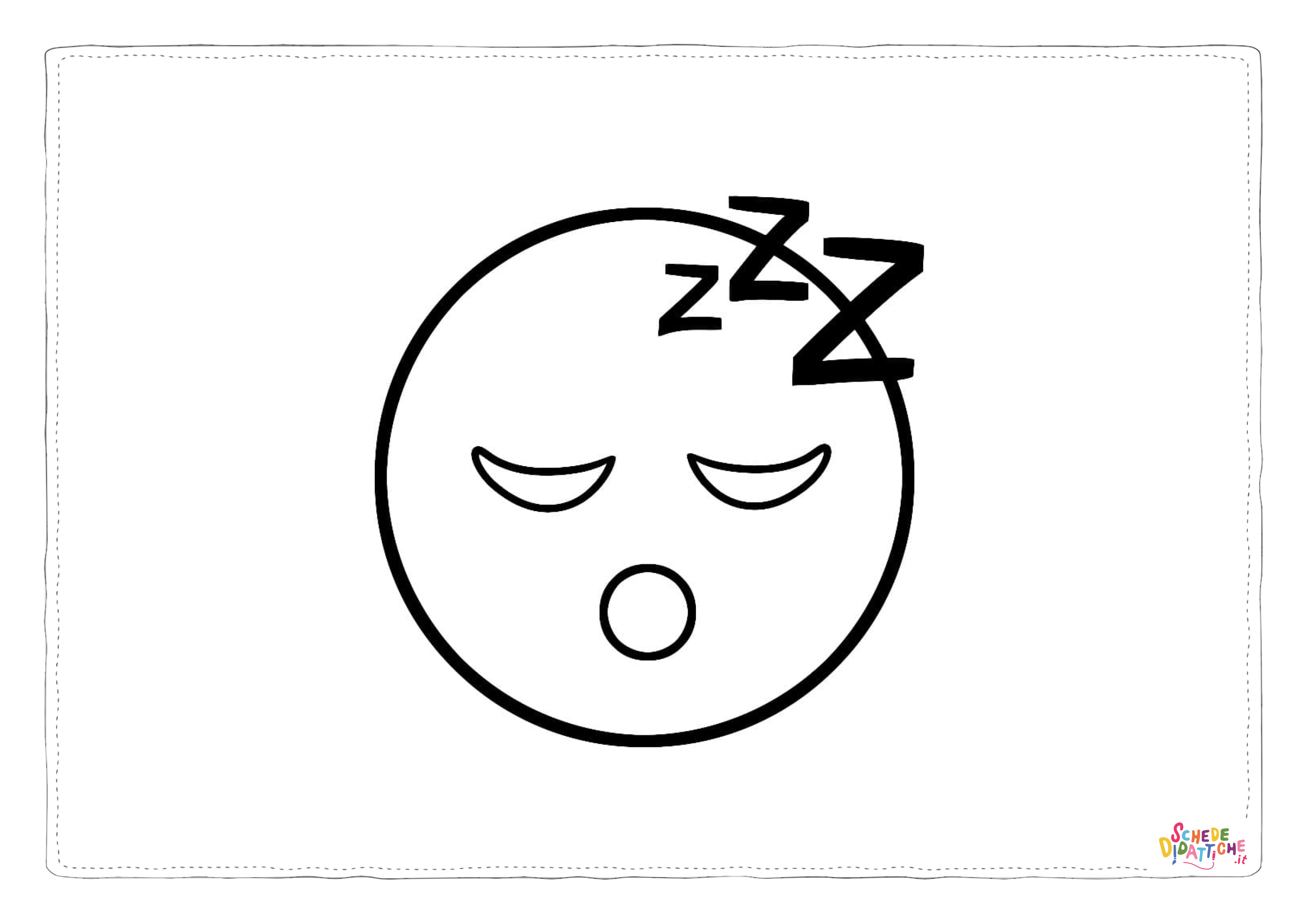 Disegno "Disegno di emoji da stampare e colorare 21" Disegno di emoji da stampare e colorare 21