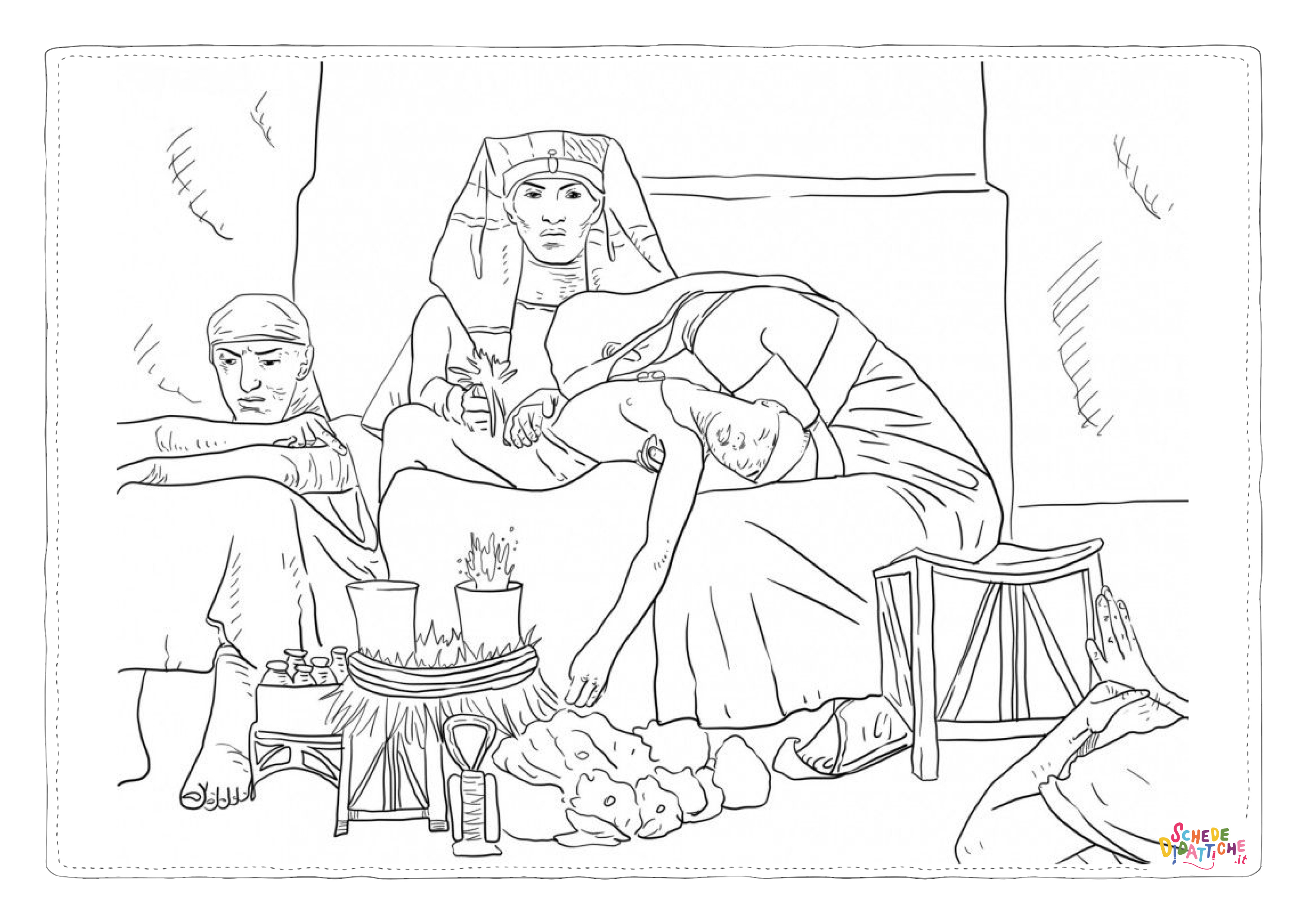 Disegno "Disegno di Impero Egizio da stampare e colorare 10" Disegno di Impero Egizio da stampare e colorare 10