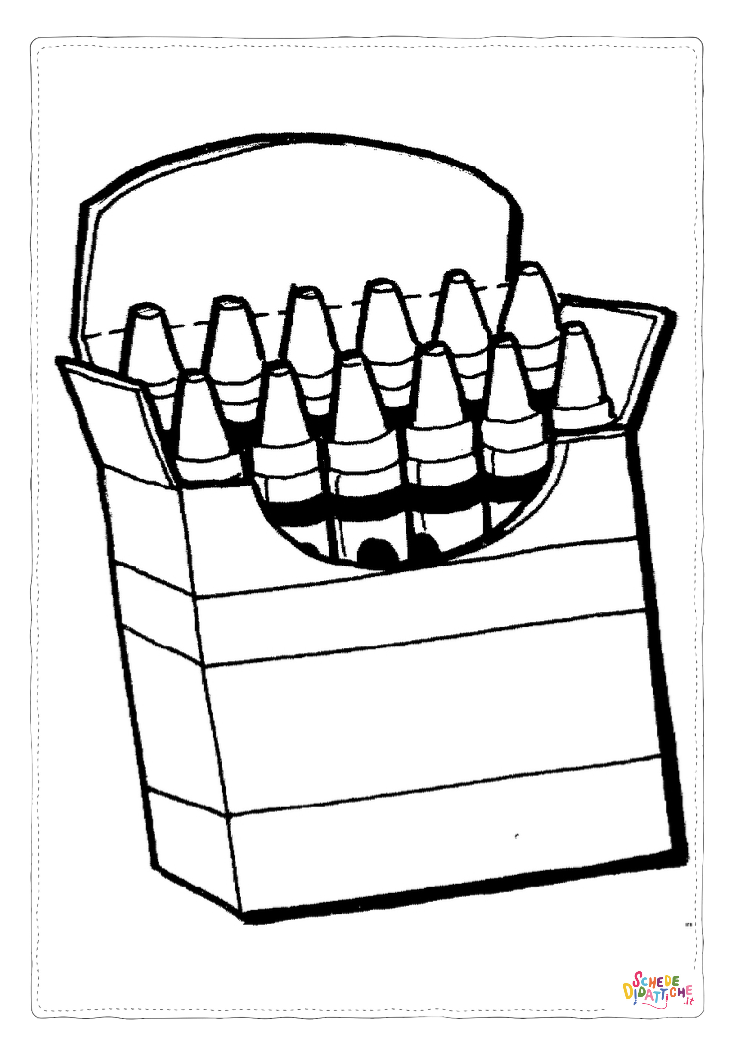 Disegno "Disegno di colore a cera da stampare e colorare 1" Disegno di colore a cera da stampare e colorare 1