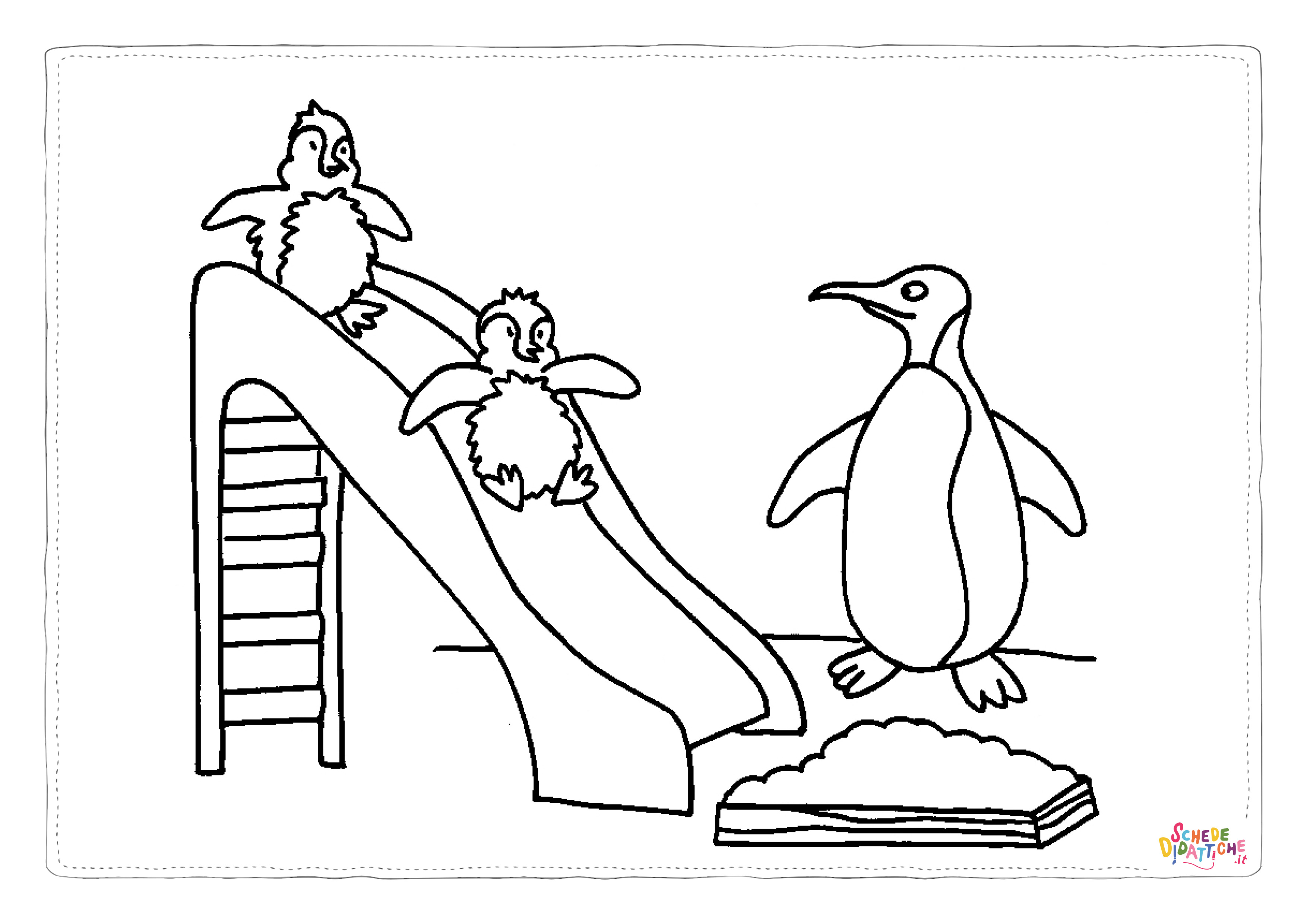 Disegno di pinguino da stampare e colorare 43