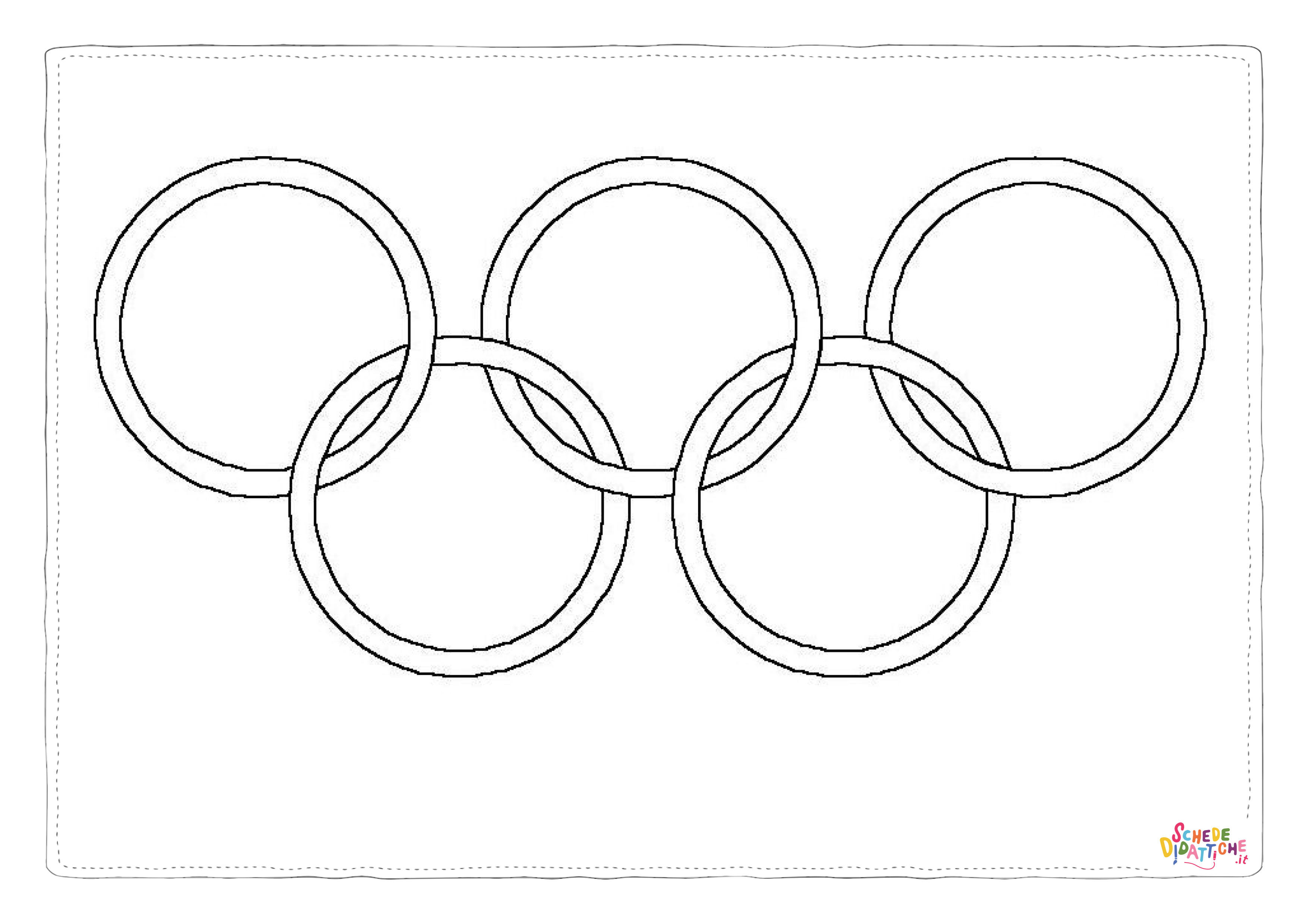 Disegno di giochi olimpici da stampare e colorare 1