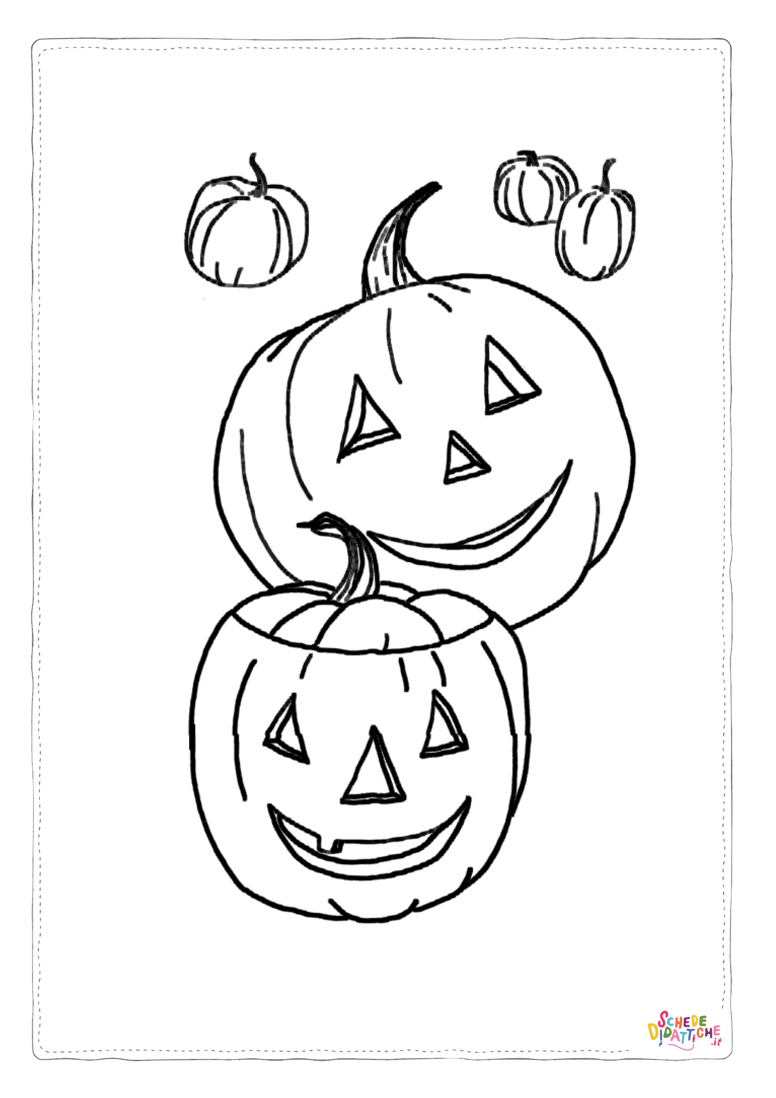 Disegno "Disegno di zucca di Halloween da stampare e colorare 147" Disegno di zucca di Halloween da stampare e colorare 147