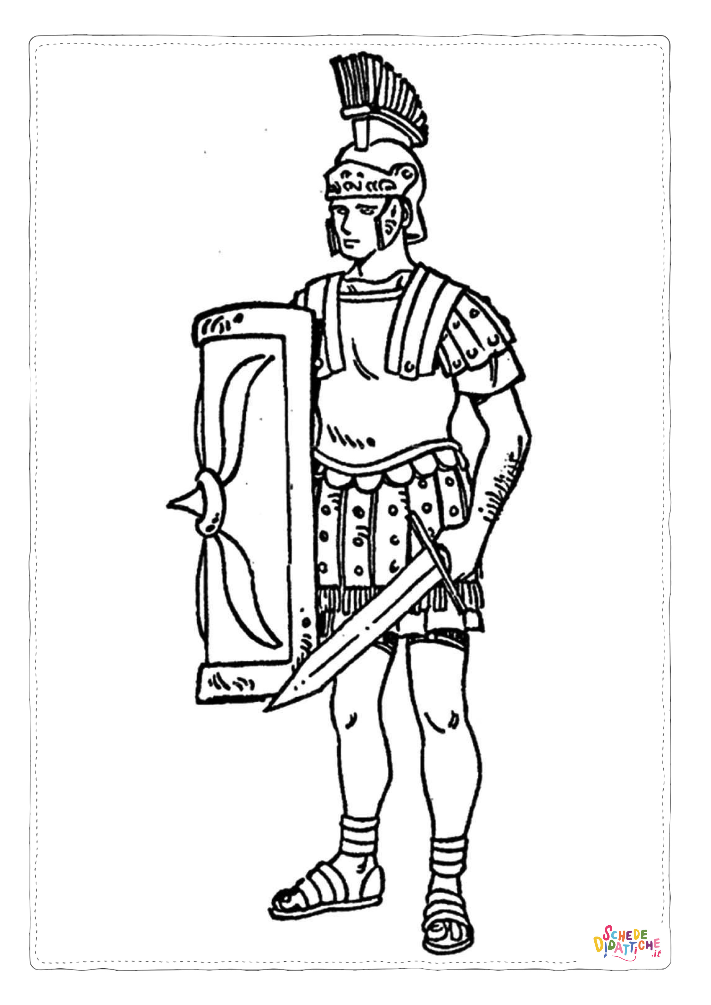 Disegno di Impero Romano da stampare e colorare 9