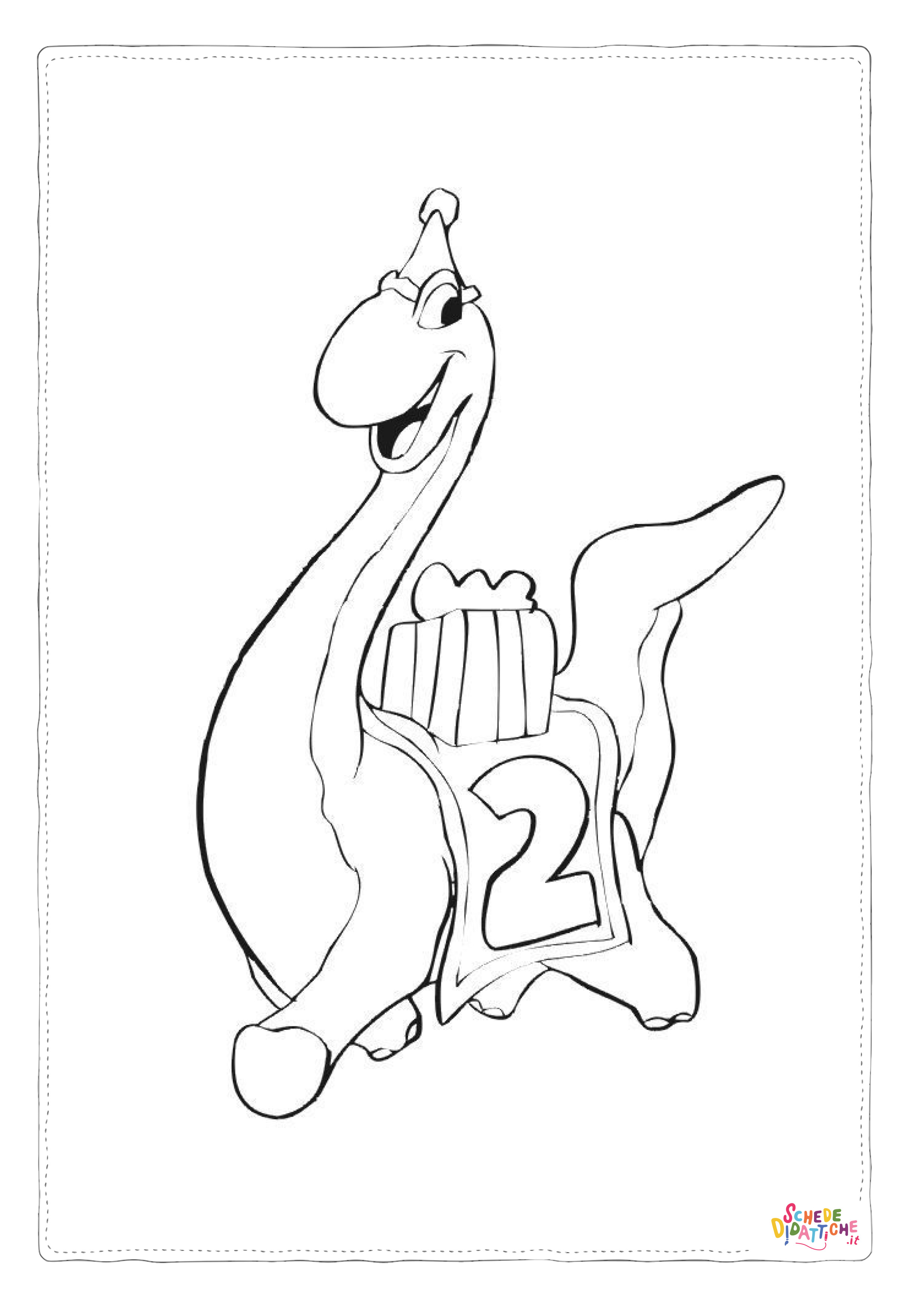 Disegno "Disegno di Brachiosauro da stampare e colorare 23" Disegno di Brachiosauro da stampare e colorare 23